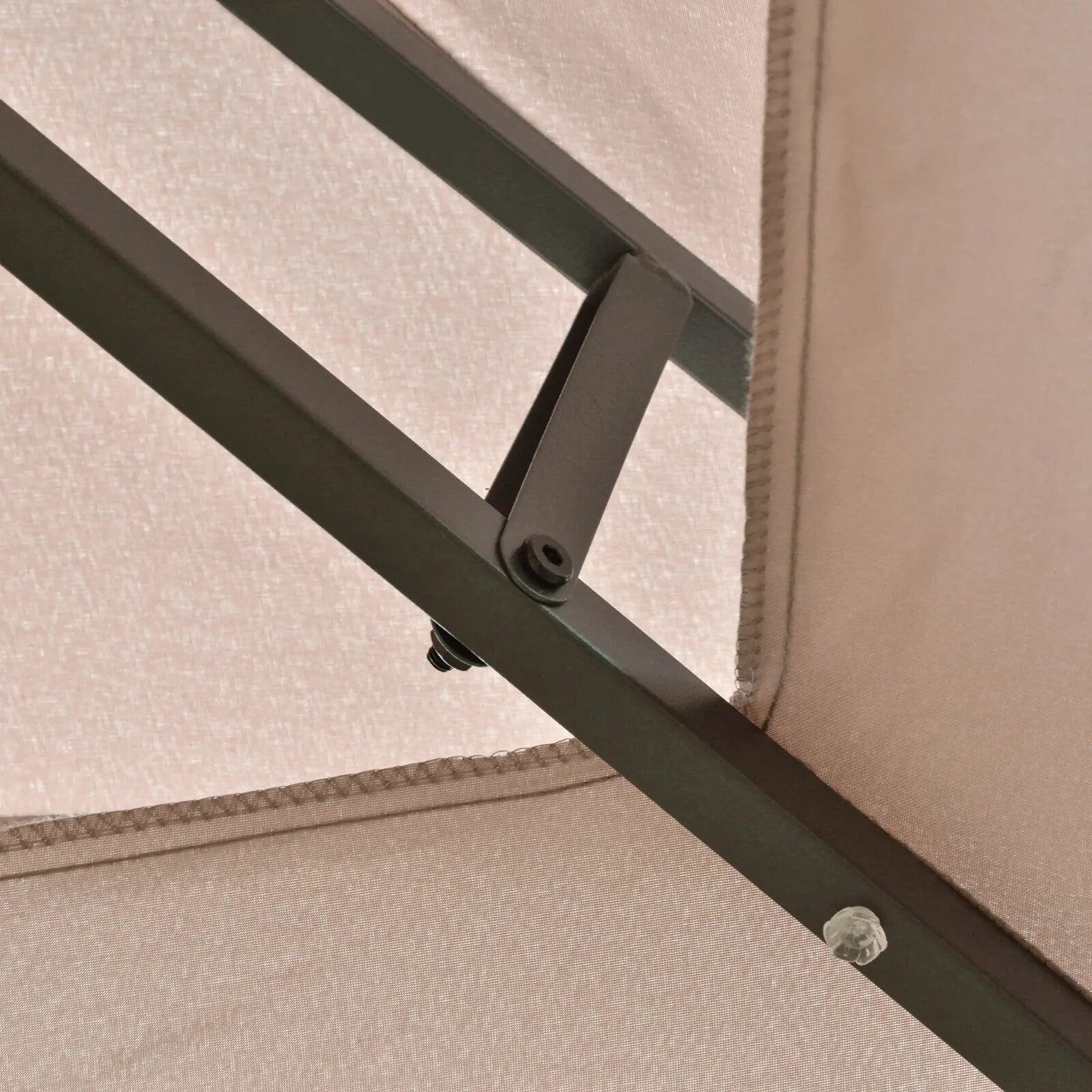 Heavy Duty Gazebo Garden Pavilion Double Canopy Roof Outdoor LED Solar Light 4m - Home and Garden Furniture Shop - rustic - furniture