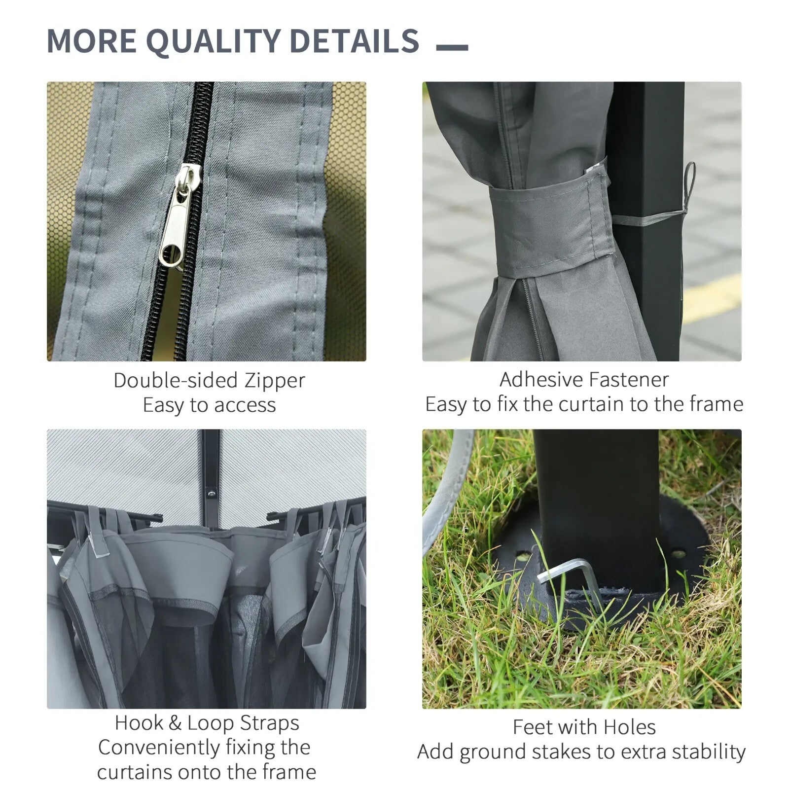 Heavy Duty Gazebo Metal 4x3m Outdoor Garden Shelter Hard Top Roof Patio Canopy - Home and Garden Furniture Shop - rustic - furniture