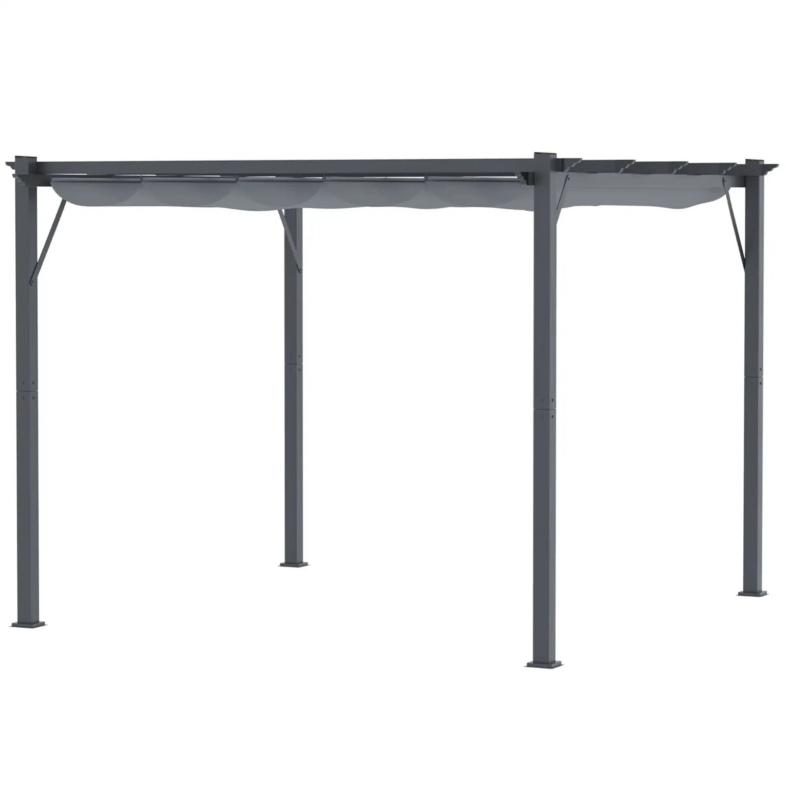 Heavy Duty Metal Pergola Gazebo Sun Shade Strong Aluminium Frane Garden Canopy - Home and Garden Furniture Shop - rustic - furniture