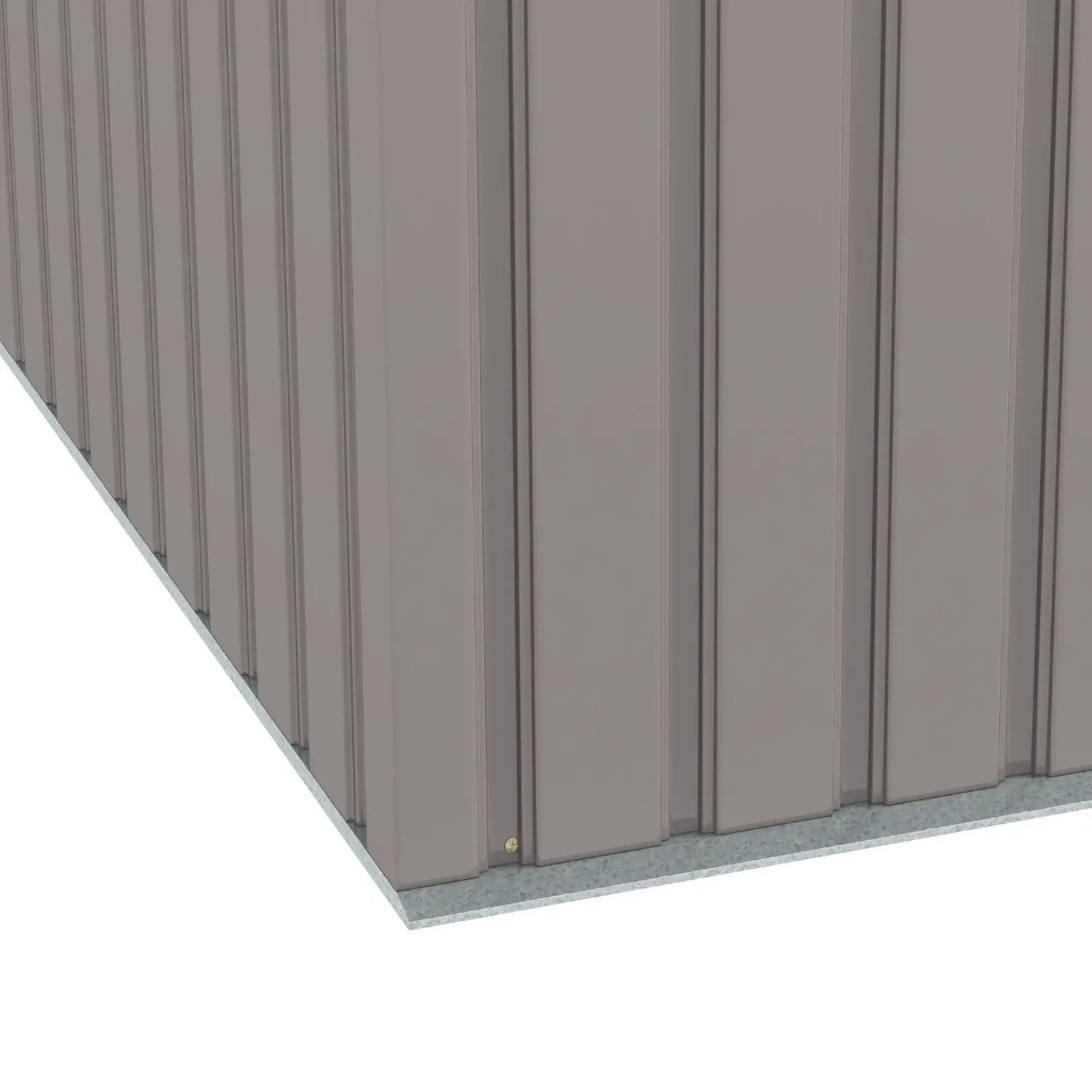Heavy Duty Outdoor Metal Shed 9 x 4FT Steel Frame Garden Storage 2 Door Set Grey - Home and Garden Furniture Shop - rustic - furniture