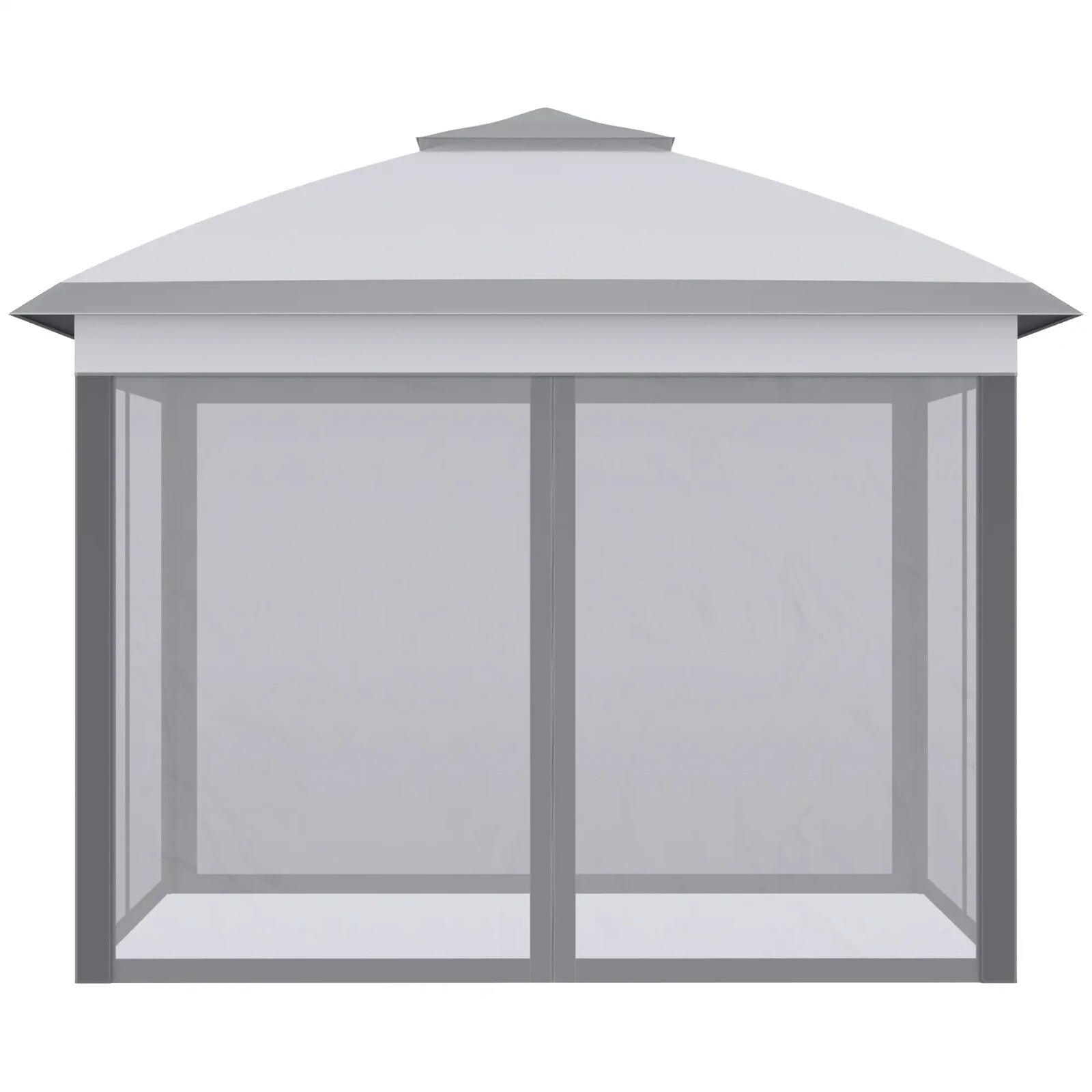 Heavy Duty Pop Up Gazebo Height Adjustable Canopy Tent Sides Carrying Bag Beige - Home and Garden Furniture Shop - rustic - furniture