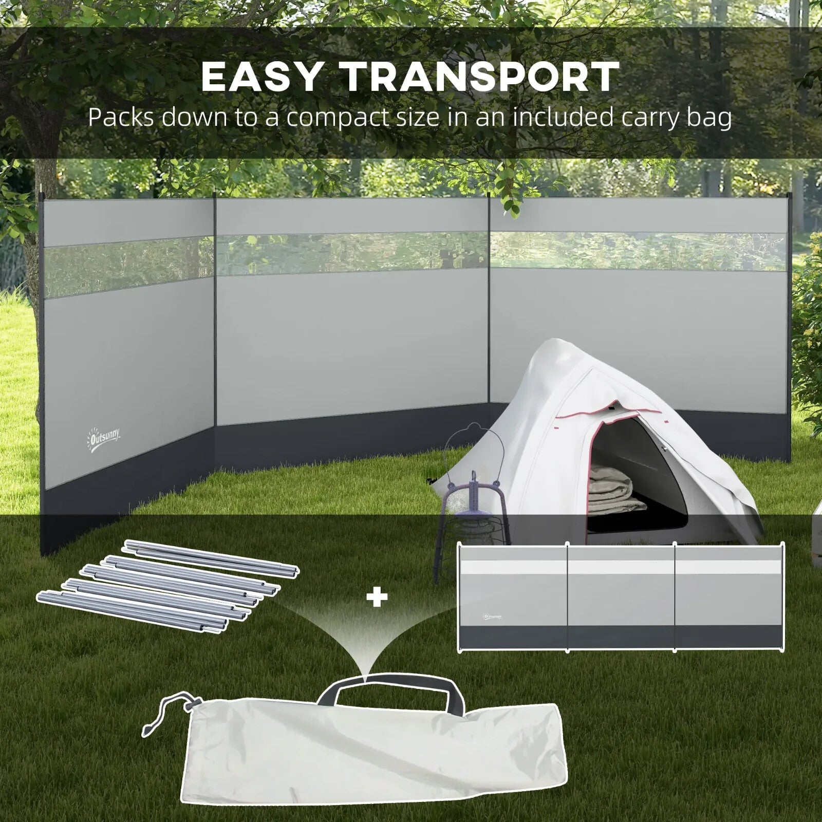 Heavy Duty Portable Camping Windbreaks Wind Blocker Window Privacy Wall Screen - Home and Garden Furniture Shop - rustic - furniture