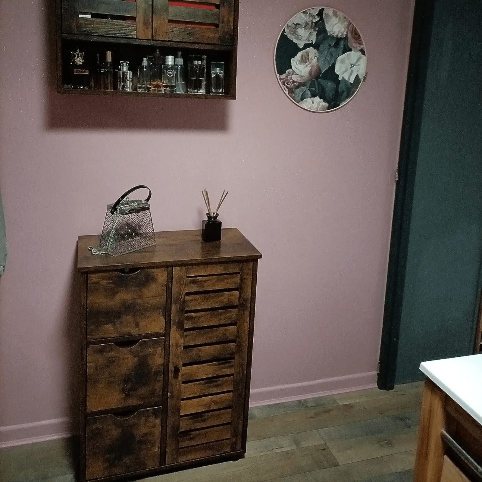 Industiral Bathroom Floor Cabinet Wooden Vintage Sideboard Storage Unit Drawers - Home and Garden Furniture Shop - rustic - furniture