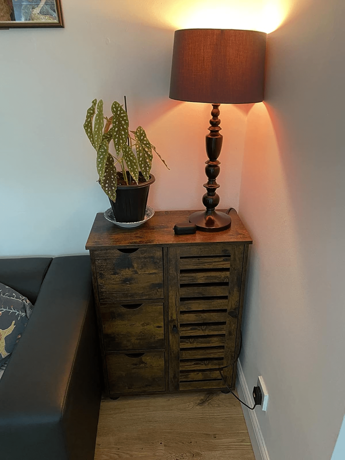 Industiral Bathroom Floor Cabinet Wooden Vintage Sideboard Storage Unit Drawers - Home and Garden Furniture Shop - rustic - furniture