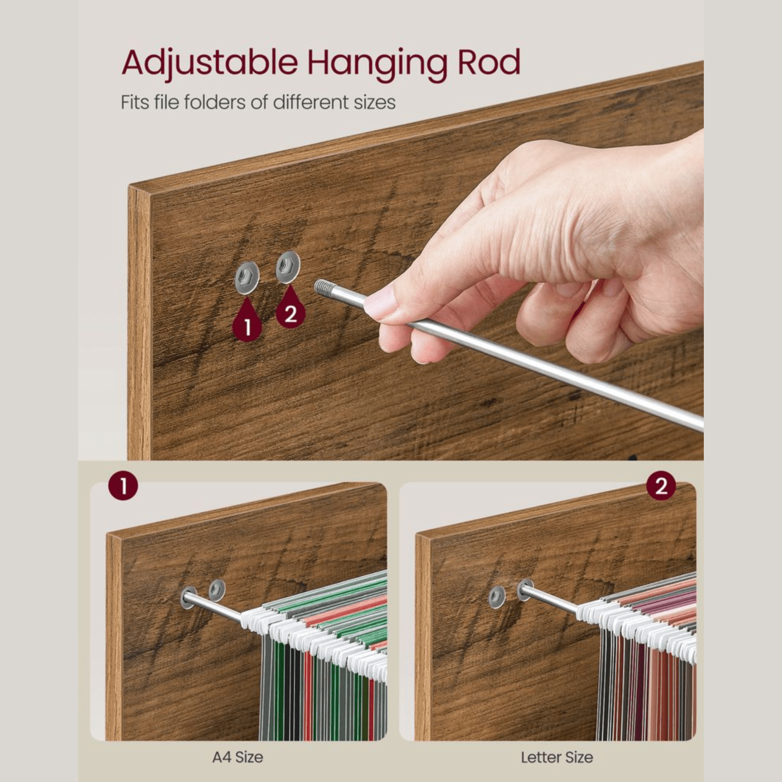 Industrial 2 Drawer Filing Cabinet Locking File Cabinet Home Office Desk Storage - Home and Garden Furniture Shop - rustic - furniture