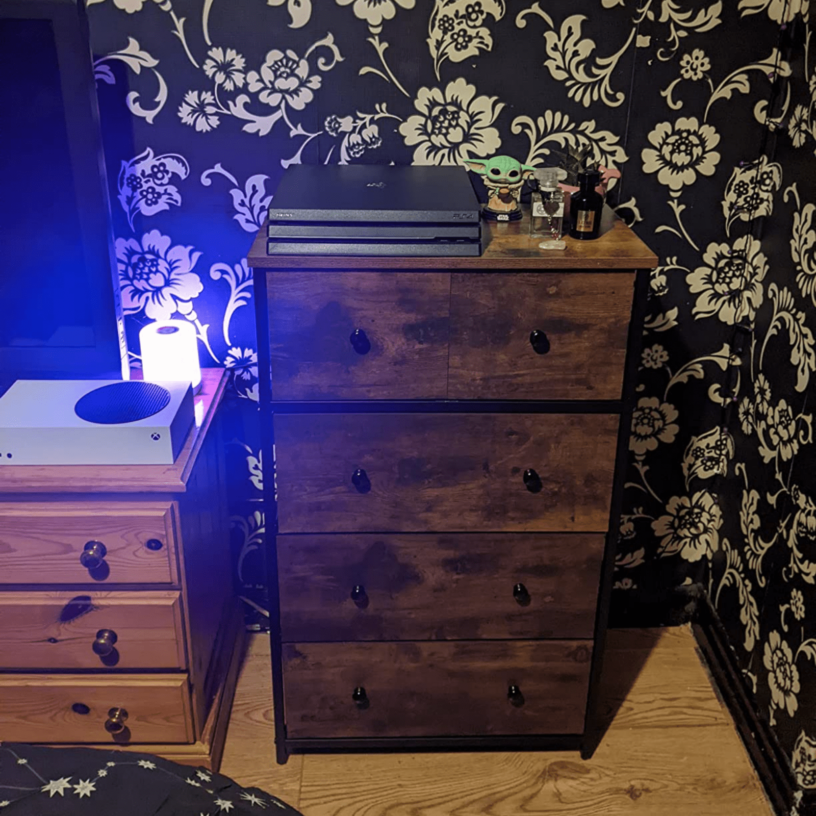 Industrial Chest of Drawers Vintage Sideboard Storage Metal Leg Rustic Furniture - Home and Garden Furniture Shop - rustic - furniture