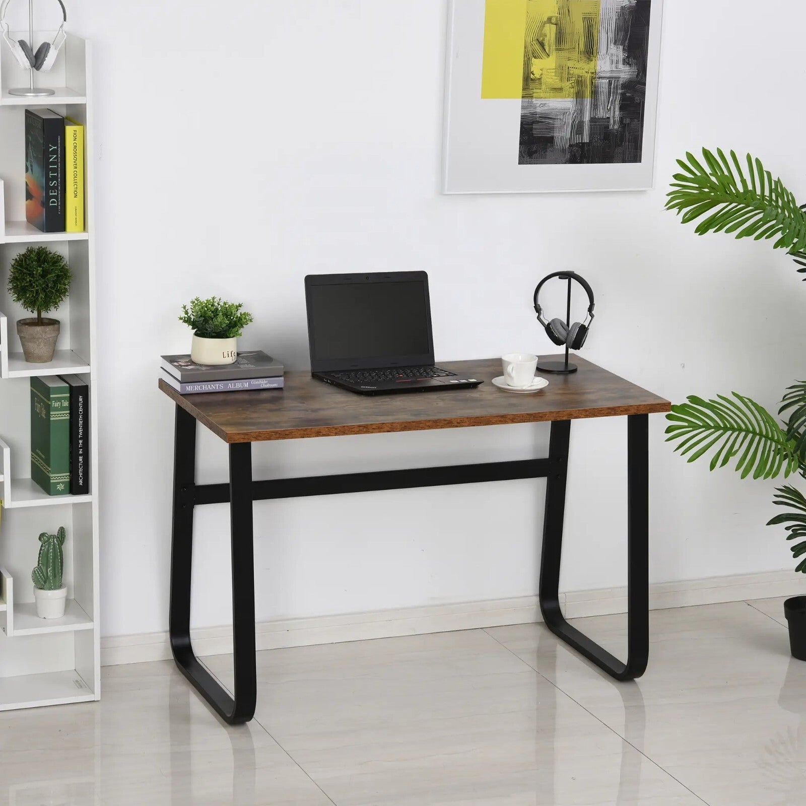 Industrial Computer Desk Laptop Table Home Office Study Workstation Writing Desk - Home and Garden Furniture Shop - rustic - furniture