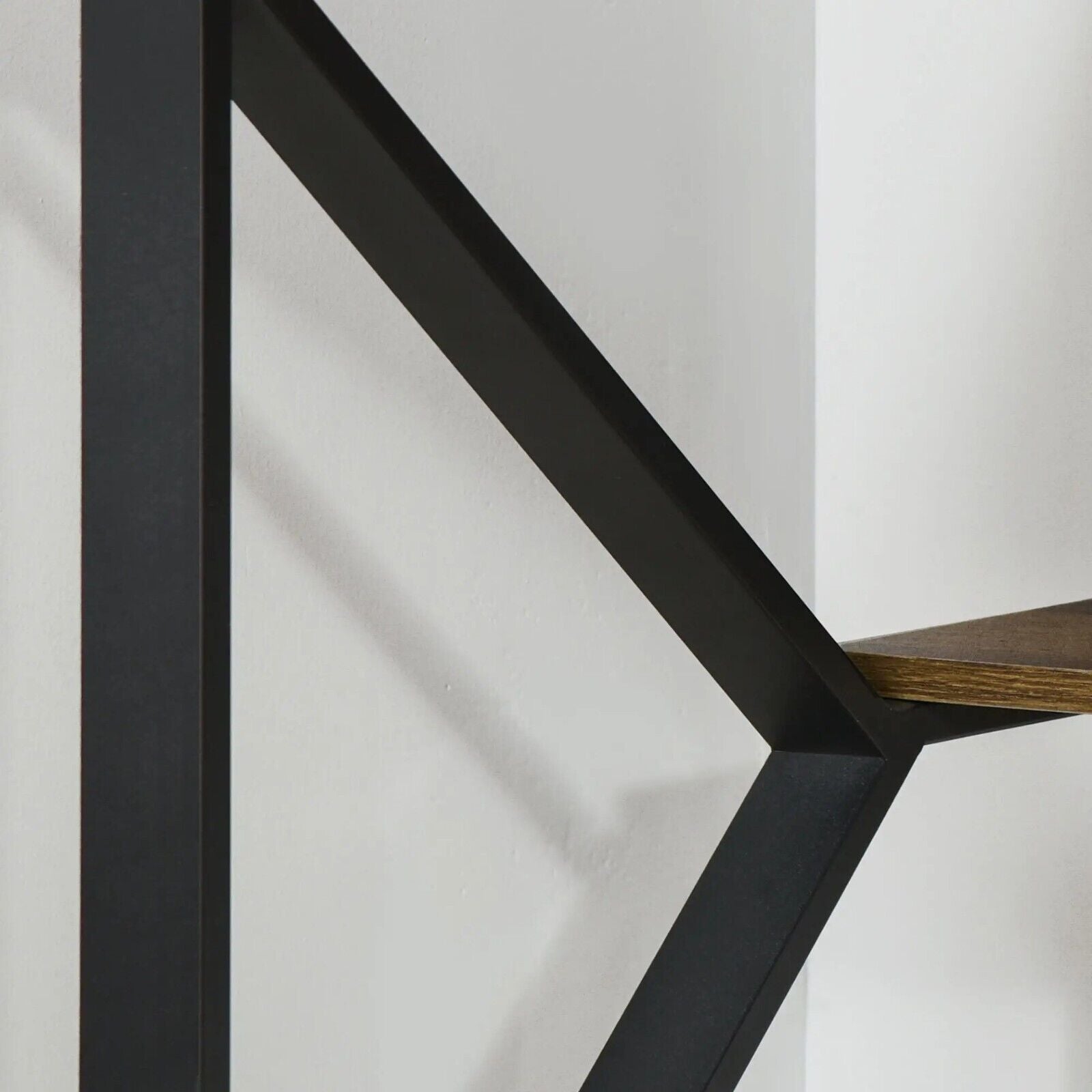 Industrial Computer Desk Storage Shelf Home Office Rustic Workstation Metal Legs - Home and Garden Furniture Shop - rustic - furniture