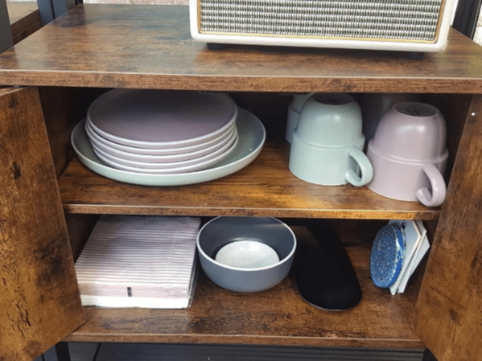 Industrial Ladder Shelf Rustic Metal Bookcase Cabinet Vintage Retro Furniture UK - Home and Garden Furniture Shop - rustic - furniture