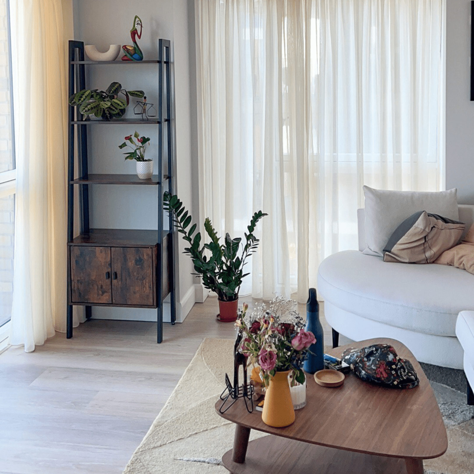 Industrial Ladder Shelf Rustic Metal Bookcase Cabinet Vintage Retro Furniture UK - Home and Garden Furniture Shop - rustic - furniture