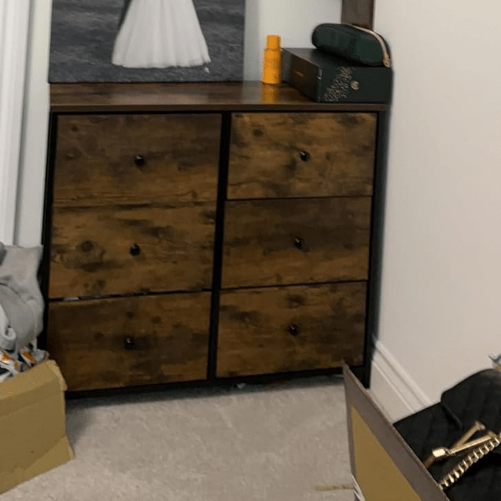 Industrial Large Chest of Drawers Vintage Dresser Rustic Sideboard Metal Storage - Home and Garden Furniture Shop - rustic - furniture