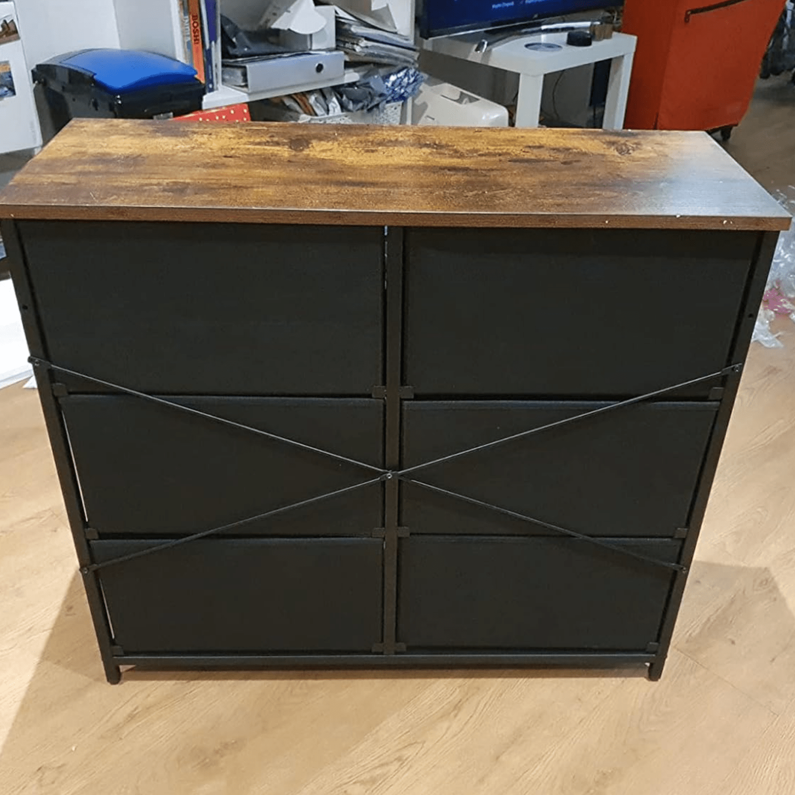 Industrial Large Chest of Drawers Vintage Dresser Rustic Sideboard Metal Storage - Home and Garden Furniture Shop - rustic - furniture