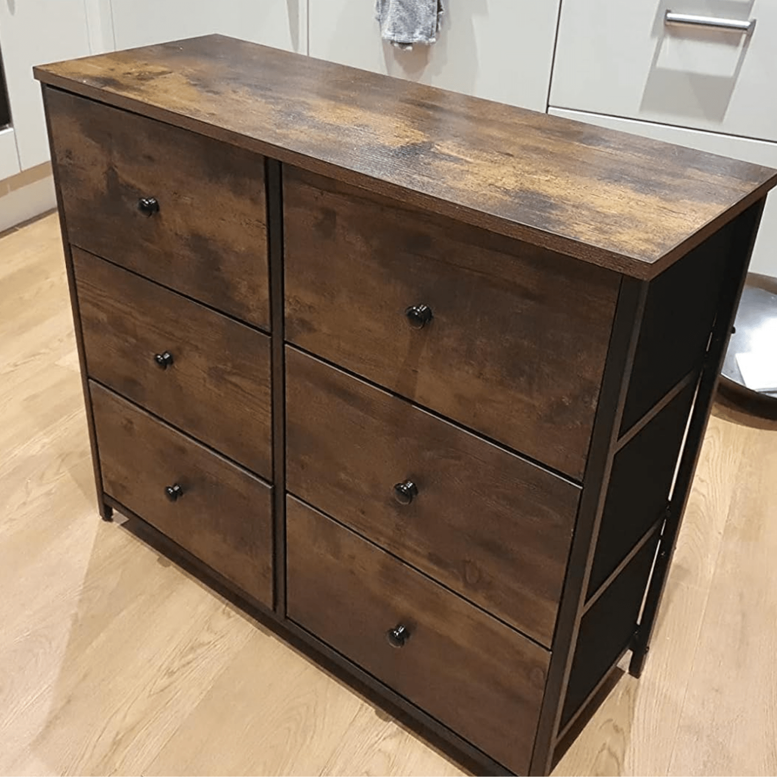 Industrial Large Chest of Drawers Vintage Dresser Rustic Sideboard Metal Storage - Home and Garden Furniture Shop - rustic - furniture