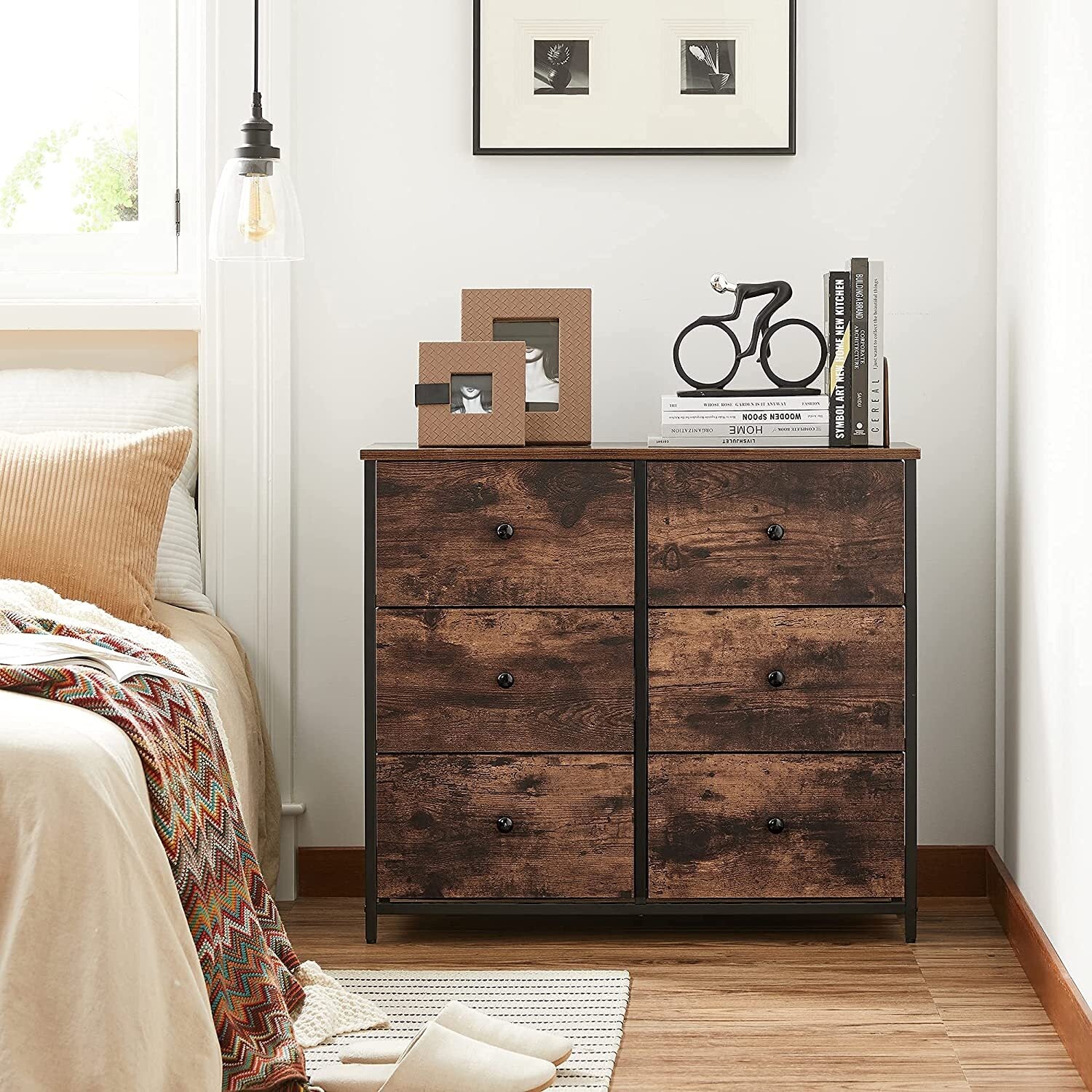 Industrial Large Chest of Drawers Vintage Dresser Rustic Sideboard Metal Storage - Home and Garden Furniture Shop - rustic - furniture
