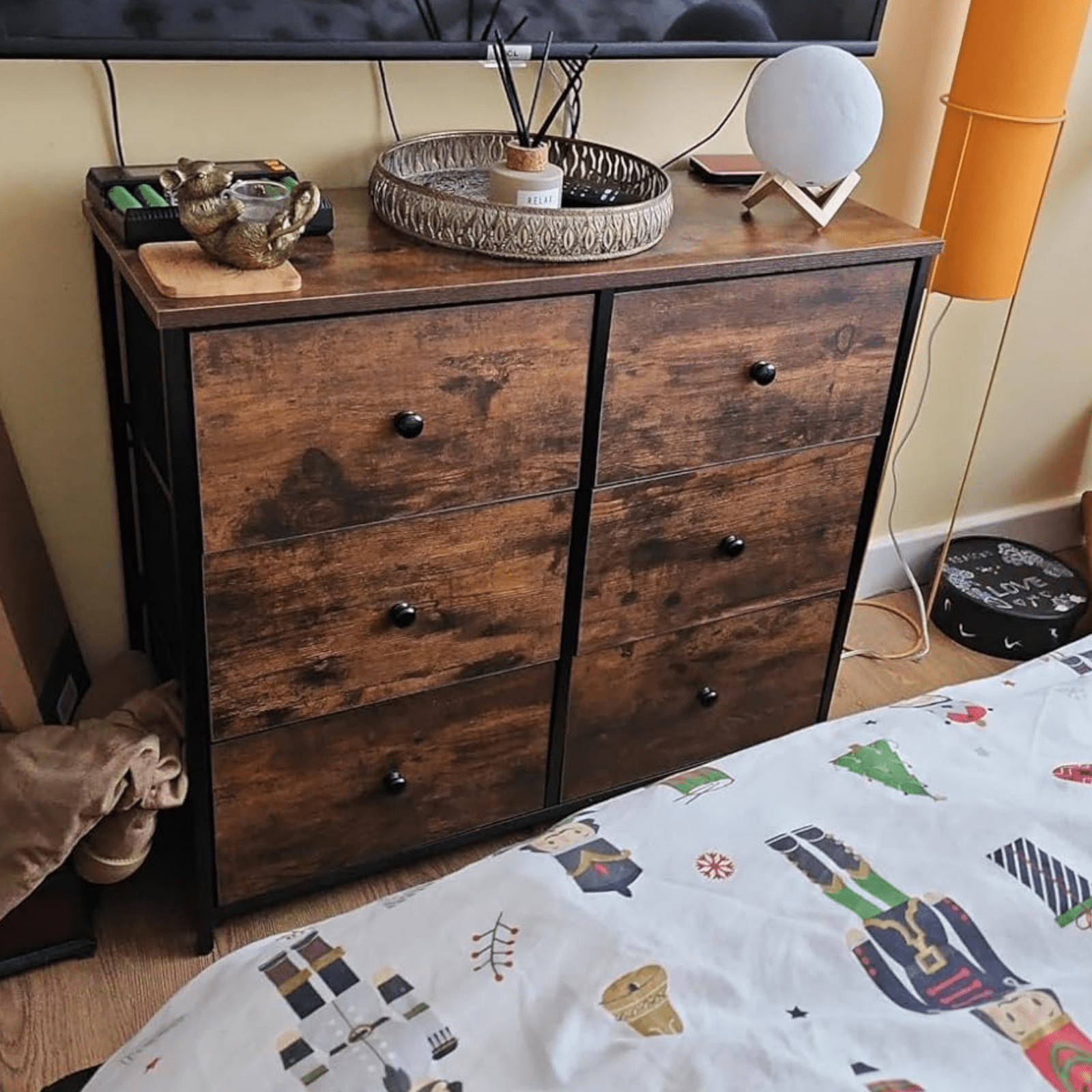 Industrial Large Chest of Drawers Vintage Dresser Rustic Sideboard Metal Storage - Home and Garden Furniture Shop - rustic - furniture