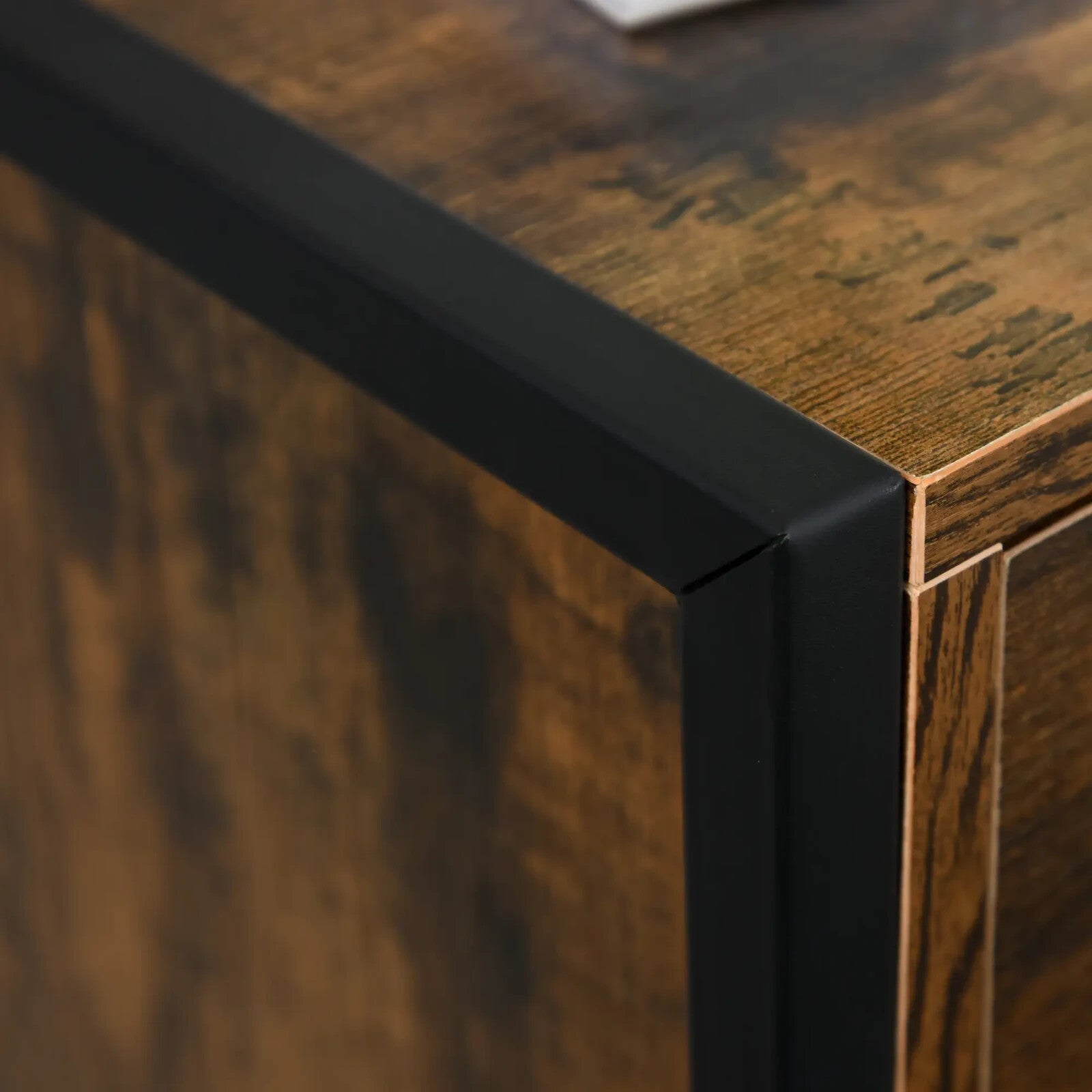 Industrial Storage Cabinet 3 Drawer Chest of Drawers Desk Handles Standing Unit - Home and Garden Furniture Shop - rustic - furniture