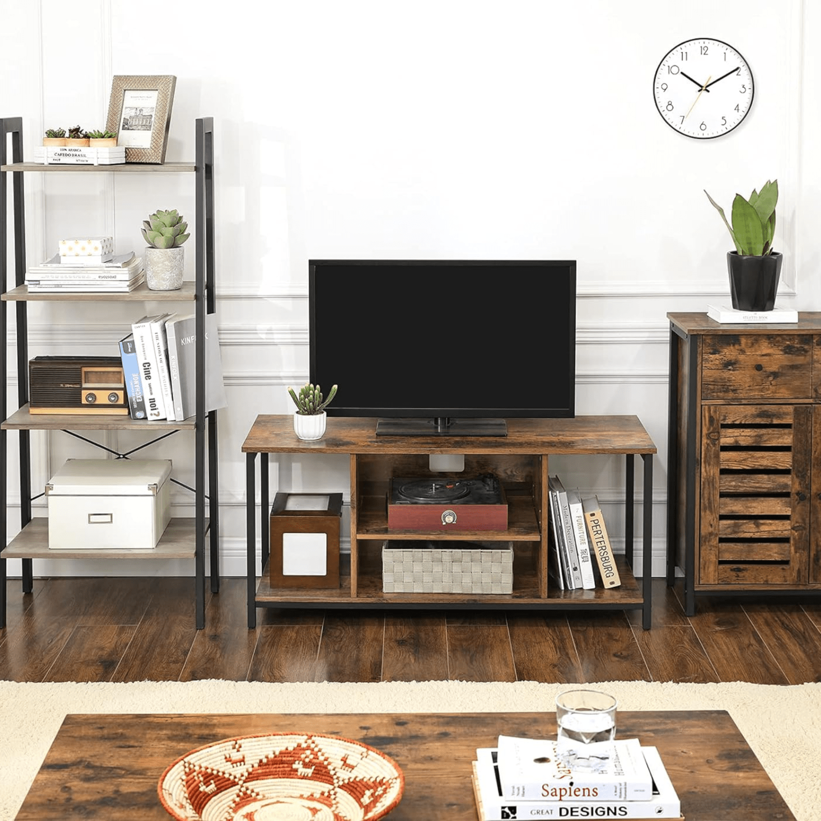 Industrial Style TV Media Unit Stand TV Cabinet Vintage Rustic Console Storage - Home and Garden Furniture Shop - rustic - furniture