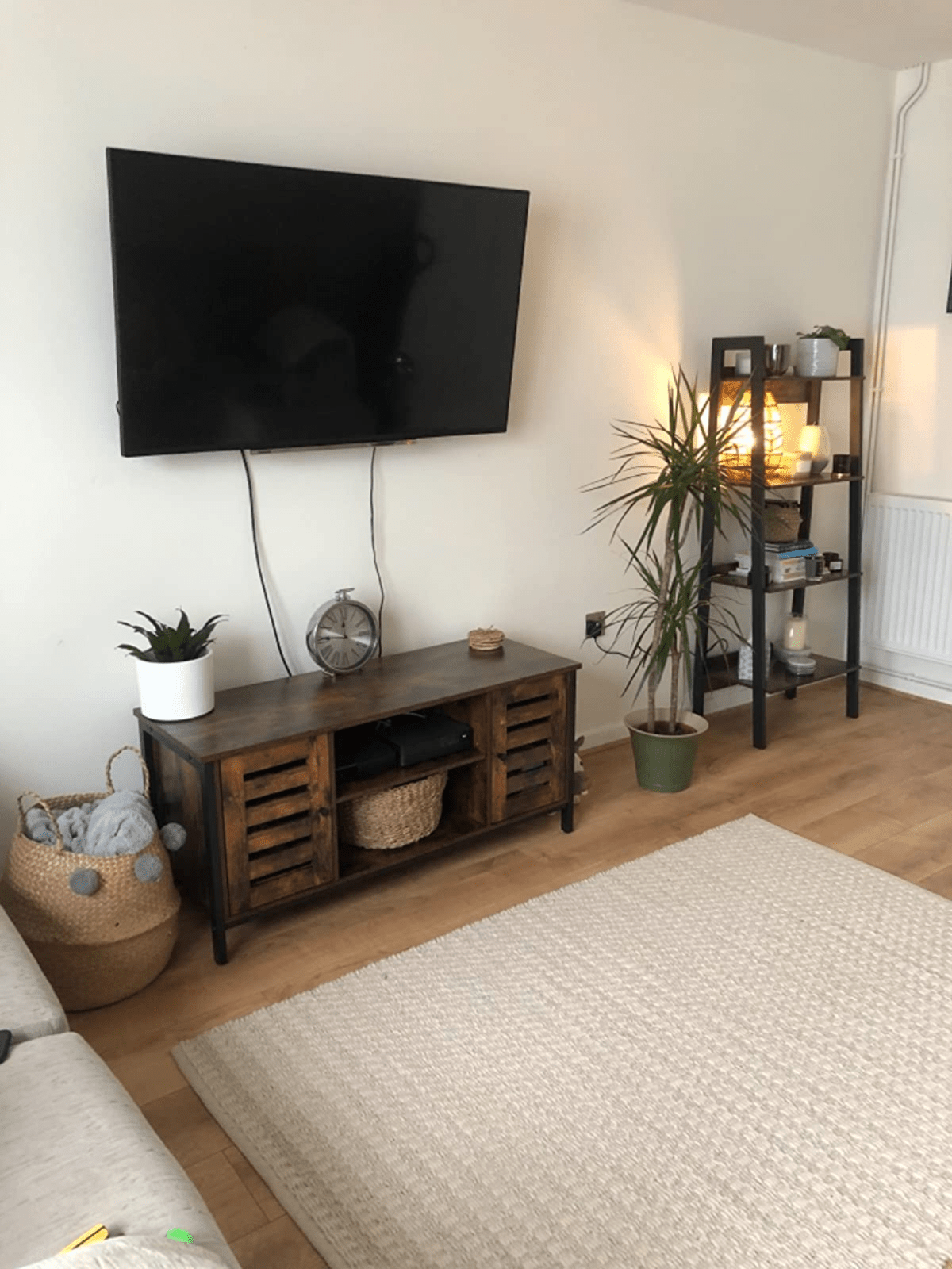 Industrial TV Stand Media Cabinet TV Unit Storage Retro Rustic TV Cabinet Doors - Home and Garden Furniture Shop - #rustic - furniture#