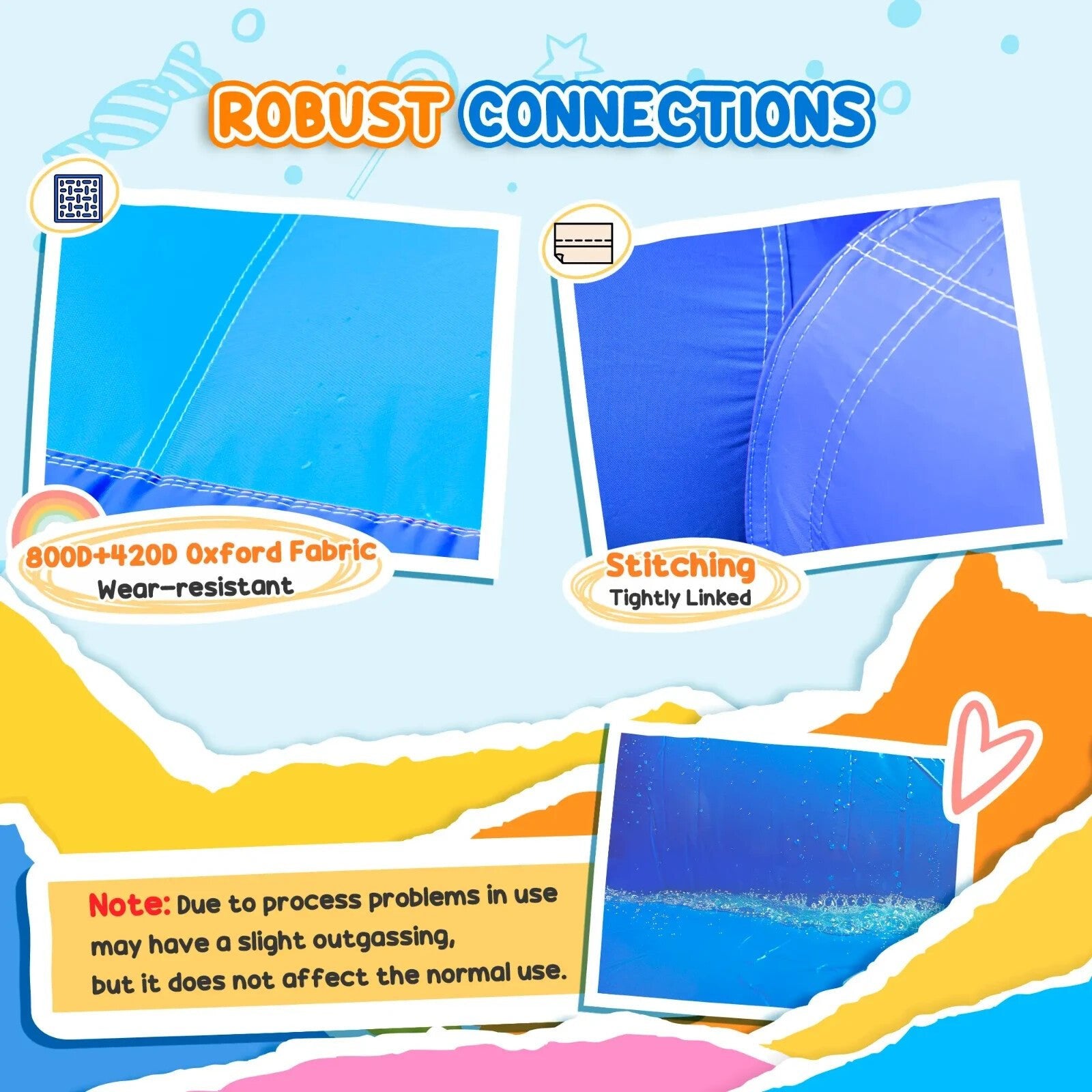 Kids Garden Inflatable Bouncy Castle Slide Trampoline Water Pool with Blower - Home and Garden Furniture Shop - rustic - furniture