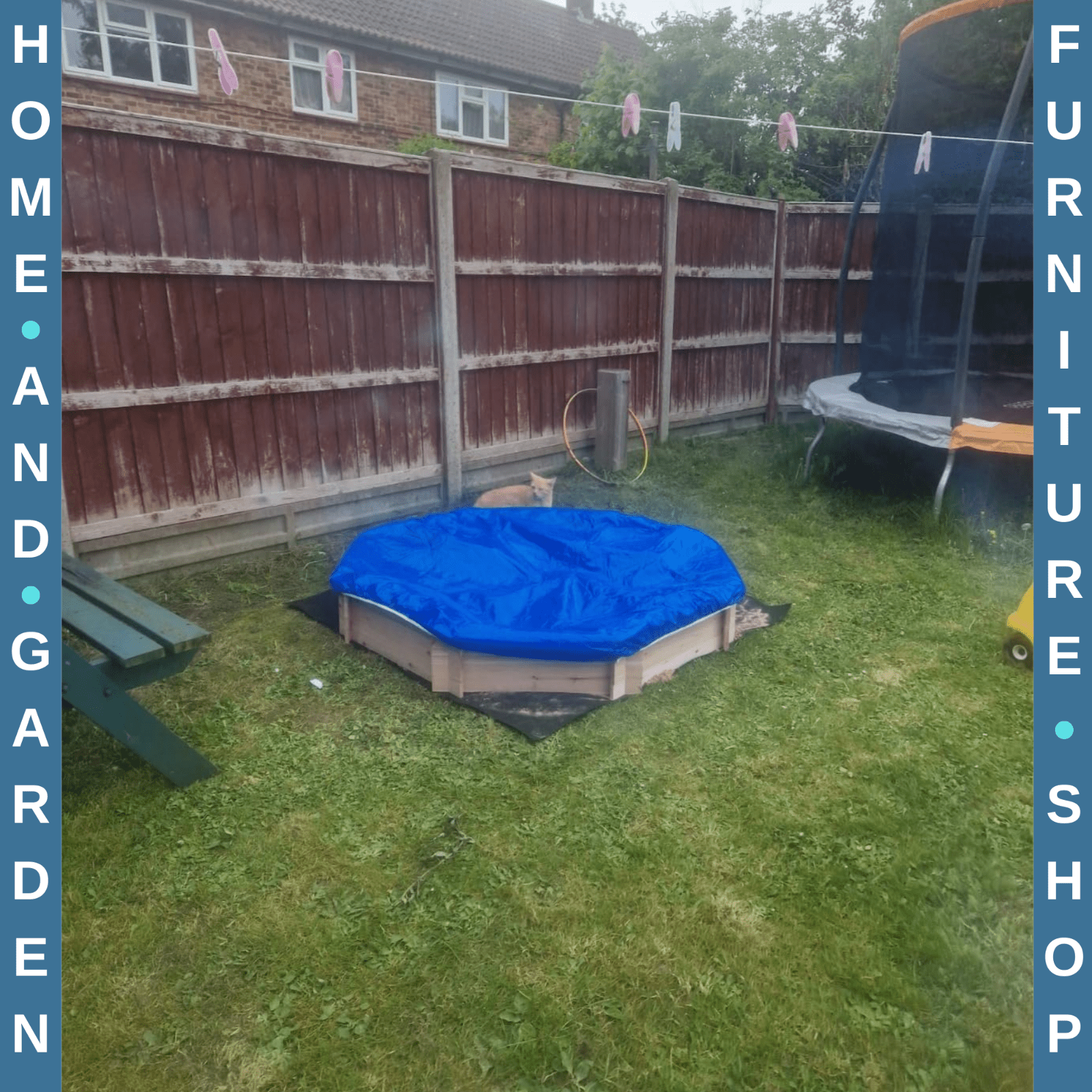 Kids Wooden Octagon Sandbox with Cover and Seats for Garden Play for 3 - 8 years - Home and Garden Furniture Shop - rustic - furniture