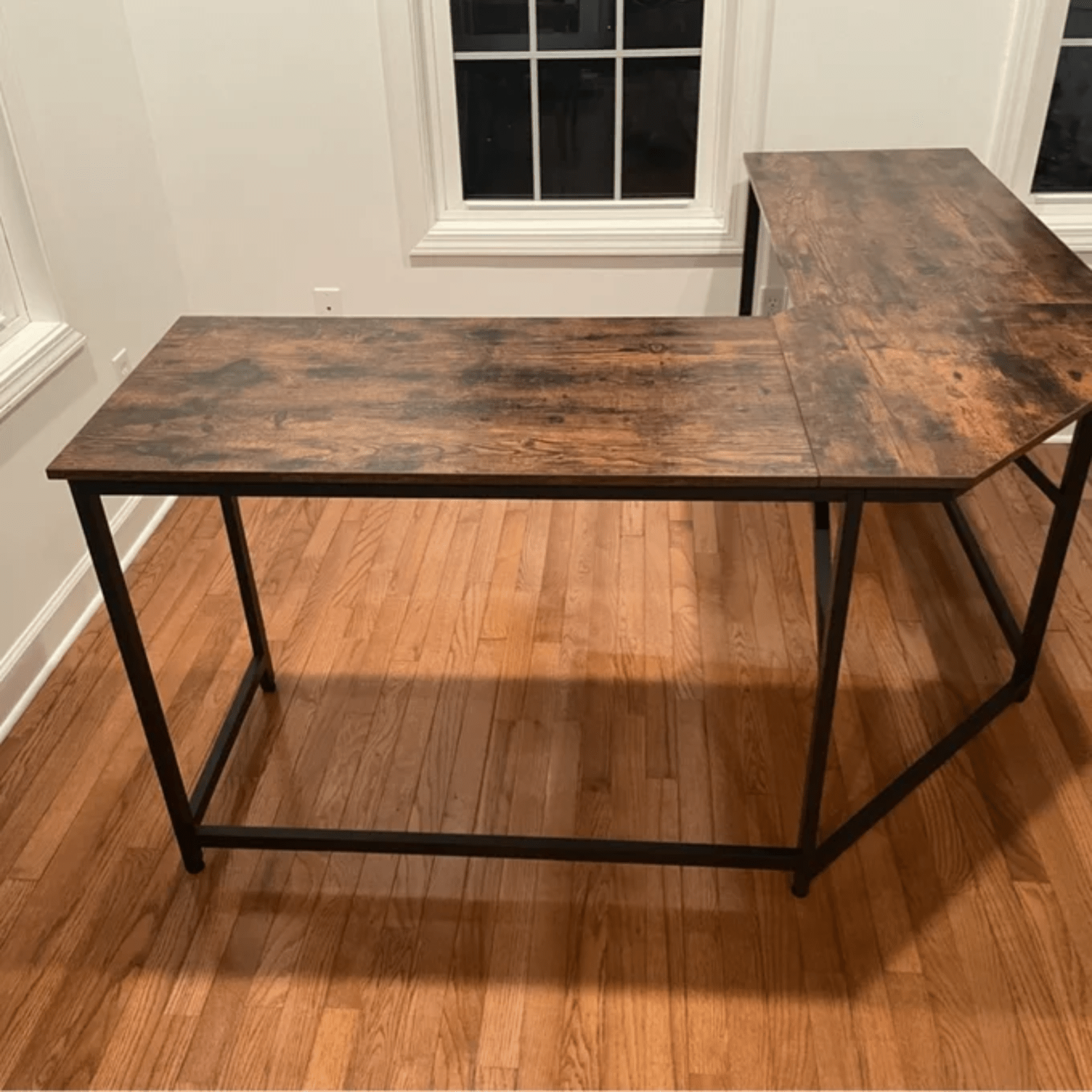 L - Shaped Computer Desk Large Corner Desk Office Workstation Study Writing Table - Home and Garden Furniture Shop - rustic - furniture