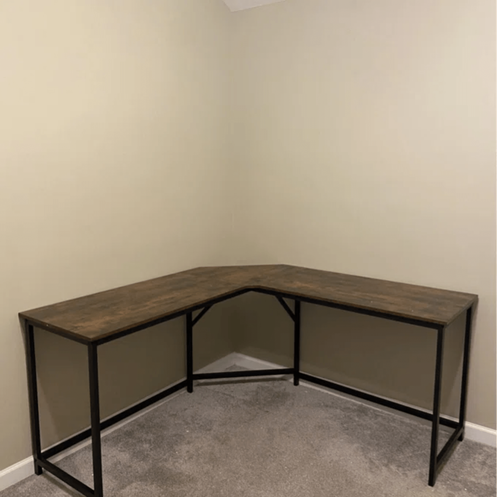 L - Shaped Computer Desk Large Corner Desk Office Workstation Study Writing Table - Home and Garden Furniture Shop - rustic - furniture