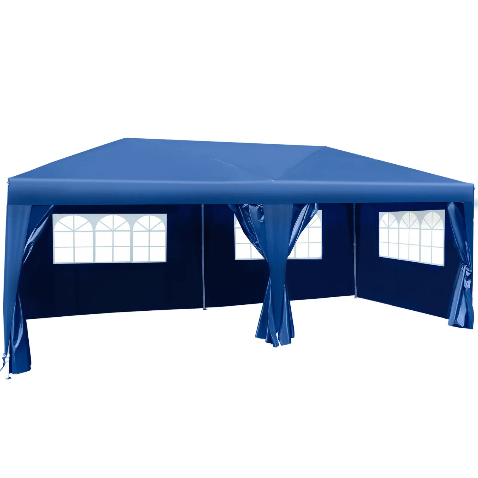 Large 3m x 6m Pop Up Gazebo with Sides Party Tent Canopy Heavy Duty Marquee Blue - Home and Garden Furniture Shop - #rustic - furniture#