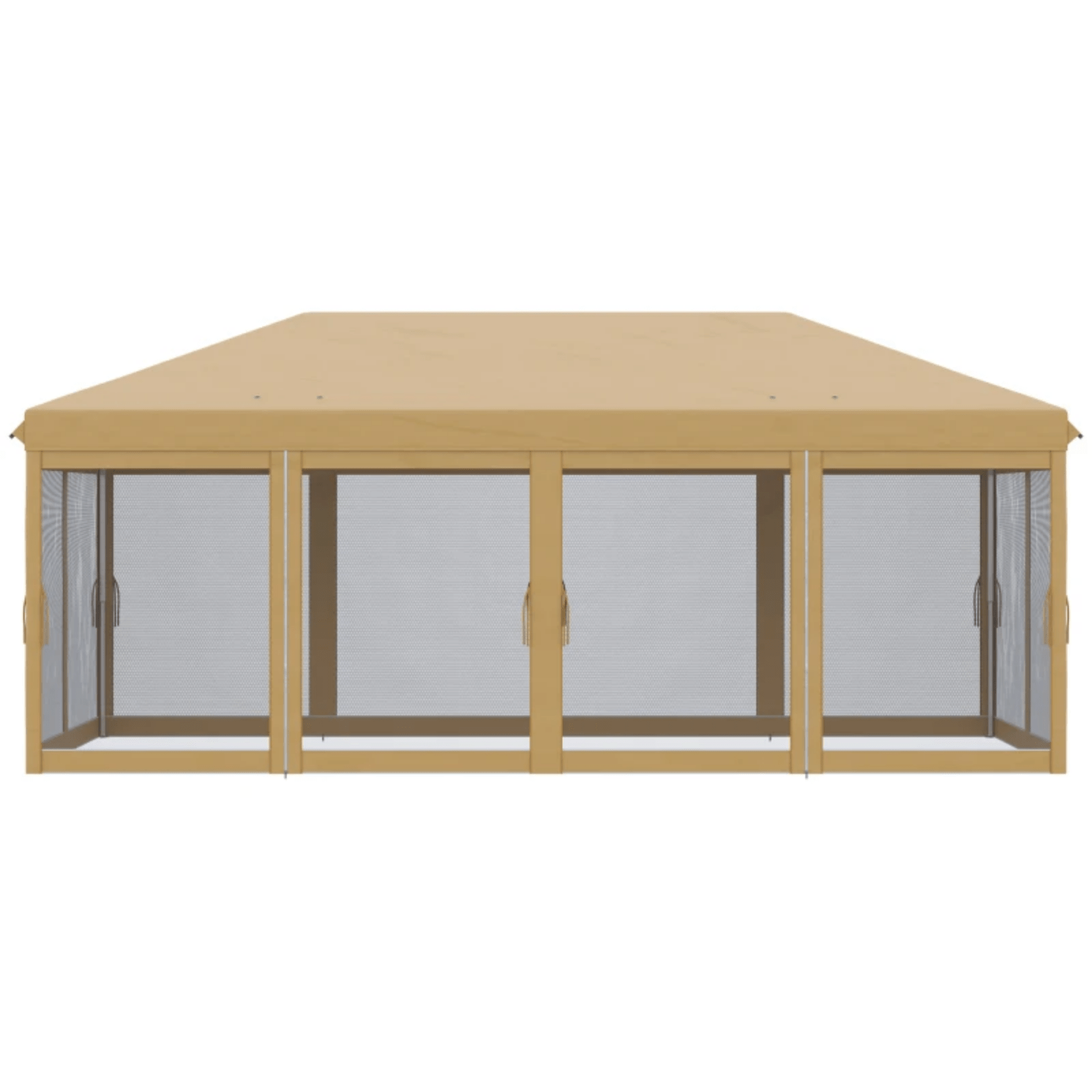 Large 6 x 3m Pop Up Gazebo Party Tent Canopy Shelter 6 Removable Sidewalls Beige - Home and Garden Furniture Shop - #rustic - furniture#