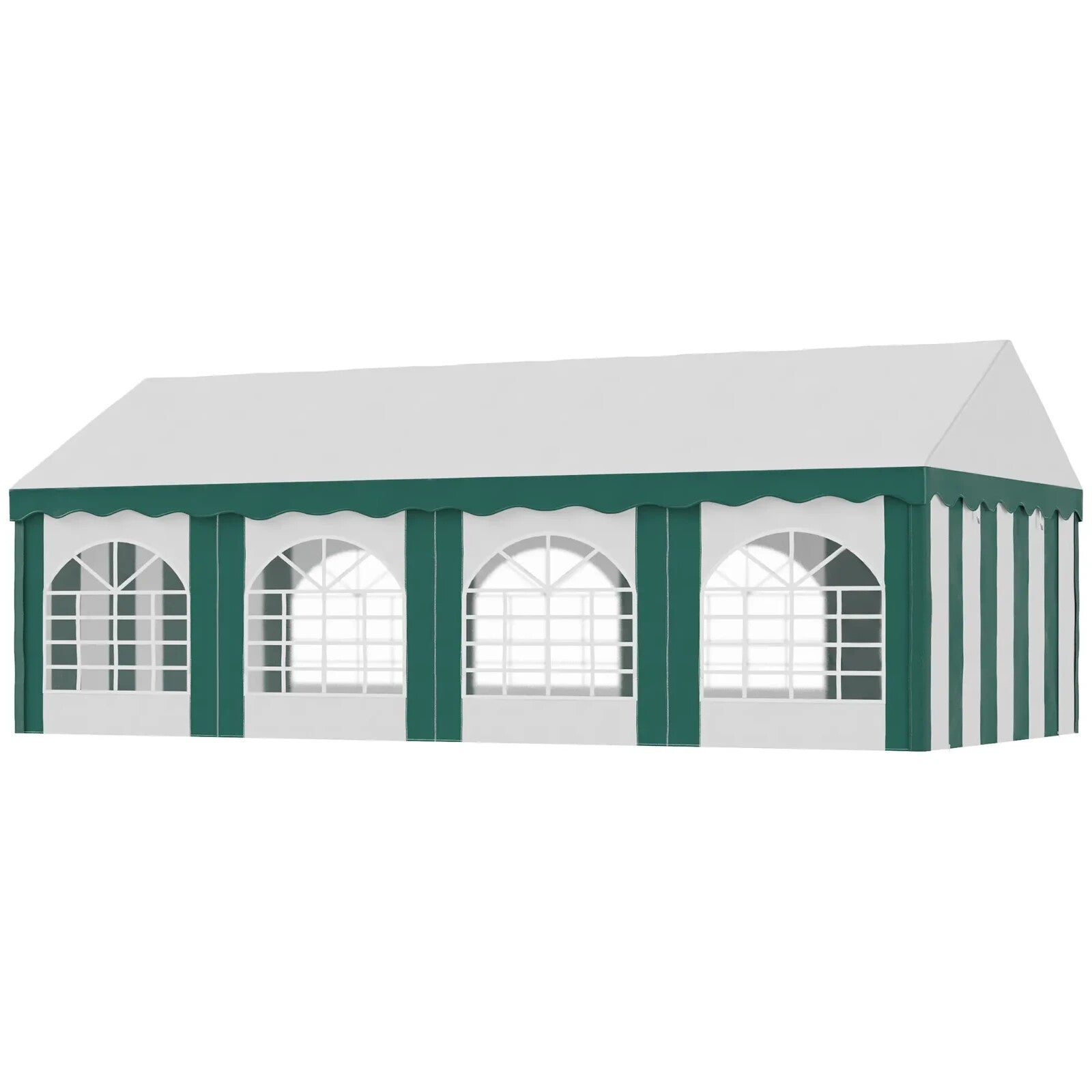 Large 8 x 4m Marquee Gazebo with Sides Party Tent Double Doors Outdoor Event Set - Home and Garden Furniture Shop - rustic - furniture