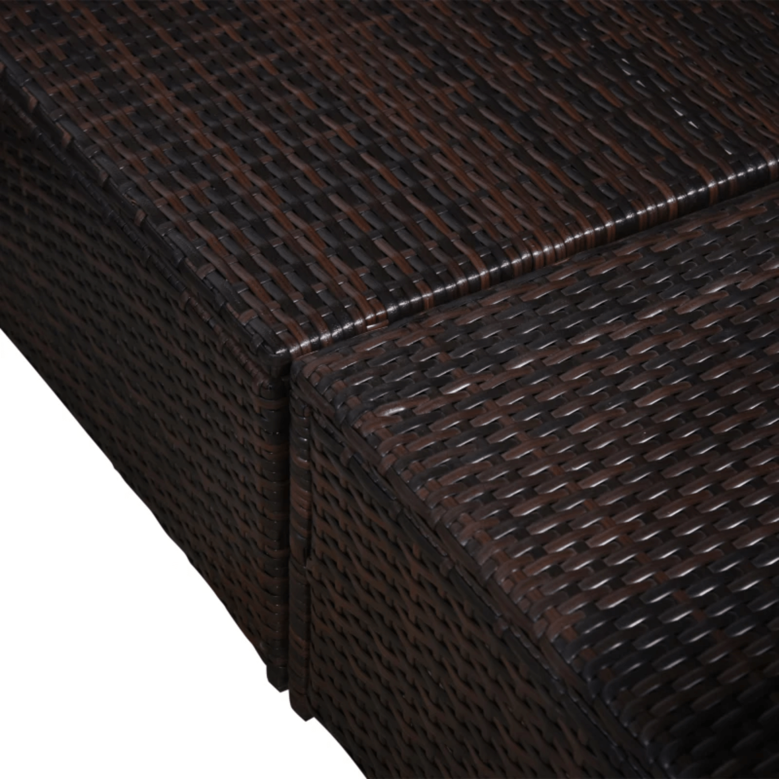 Large 8Pcs Patio Rattan Sofa Set Corner Sofa Garden Furniture Side Table Cushion - Home and Garden Furniture Shop - rustic - furniture