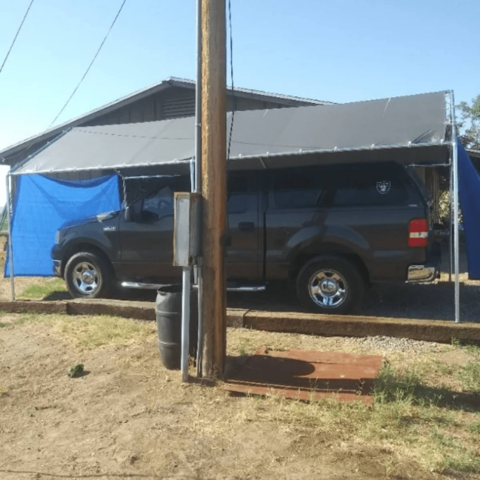 Large Carport Garage Car Port Shelter 3m x 6m Heavy Duty Galvanised Steel Tent - Home and Garden Furniture Shop - rustic - furniture