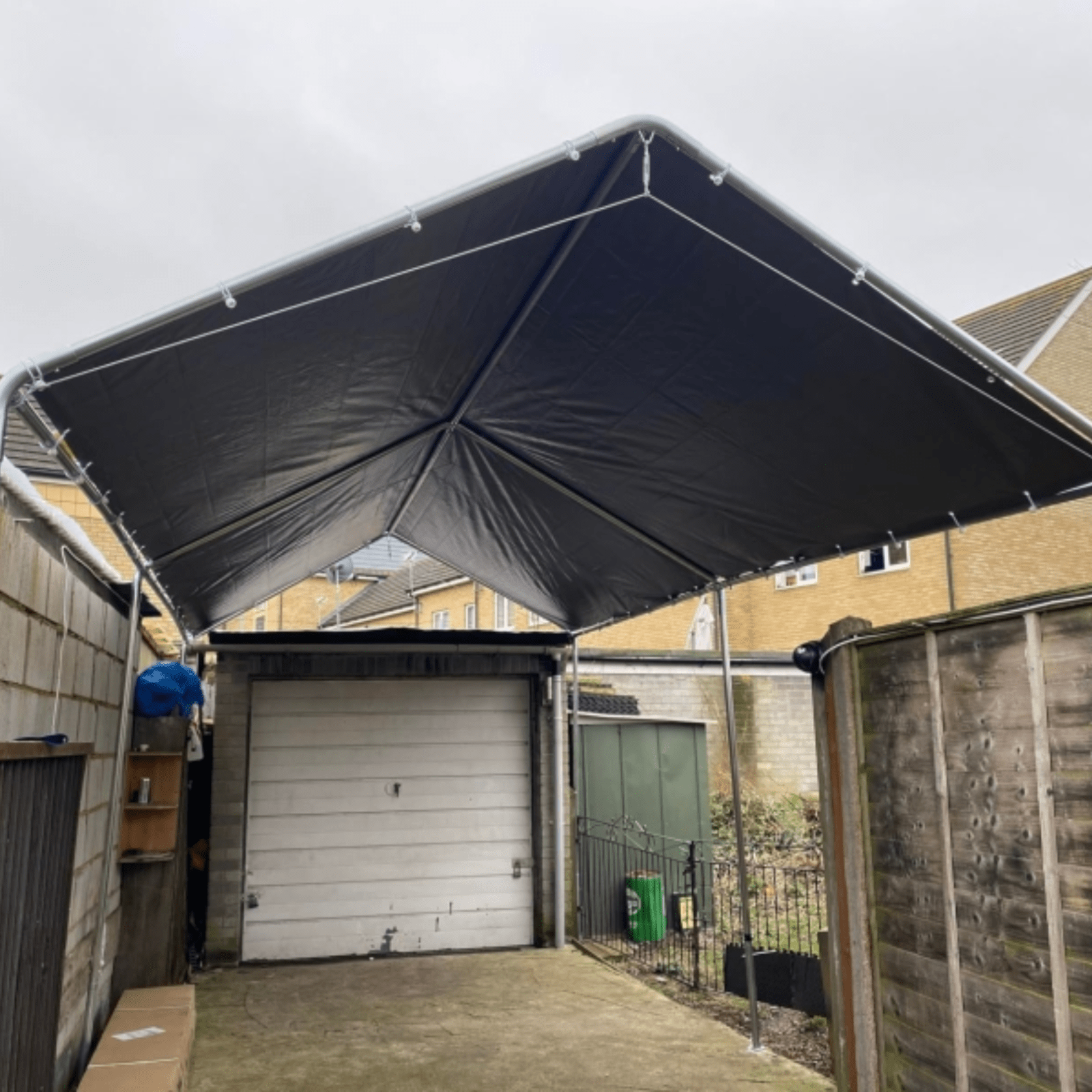 Large Carport Garage Car Port Shelter 3m x 6m Heavy Duty Galvanised Steel Tent - Home and Garden Furniture Shop - rustic - furniture