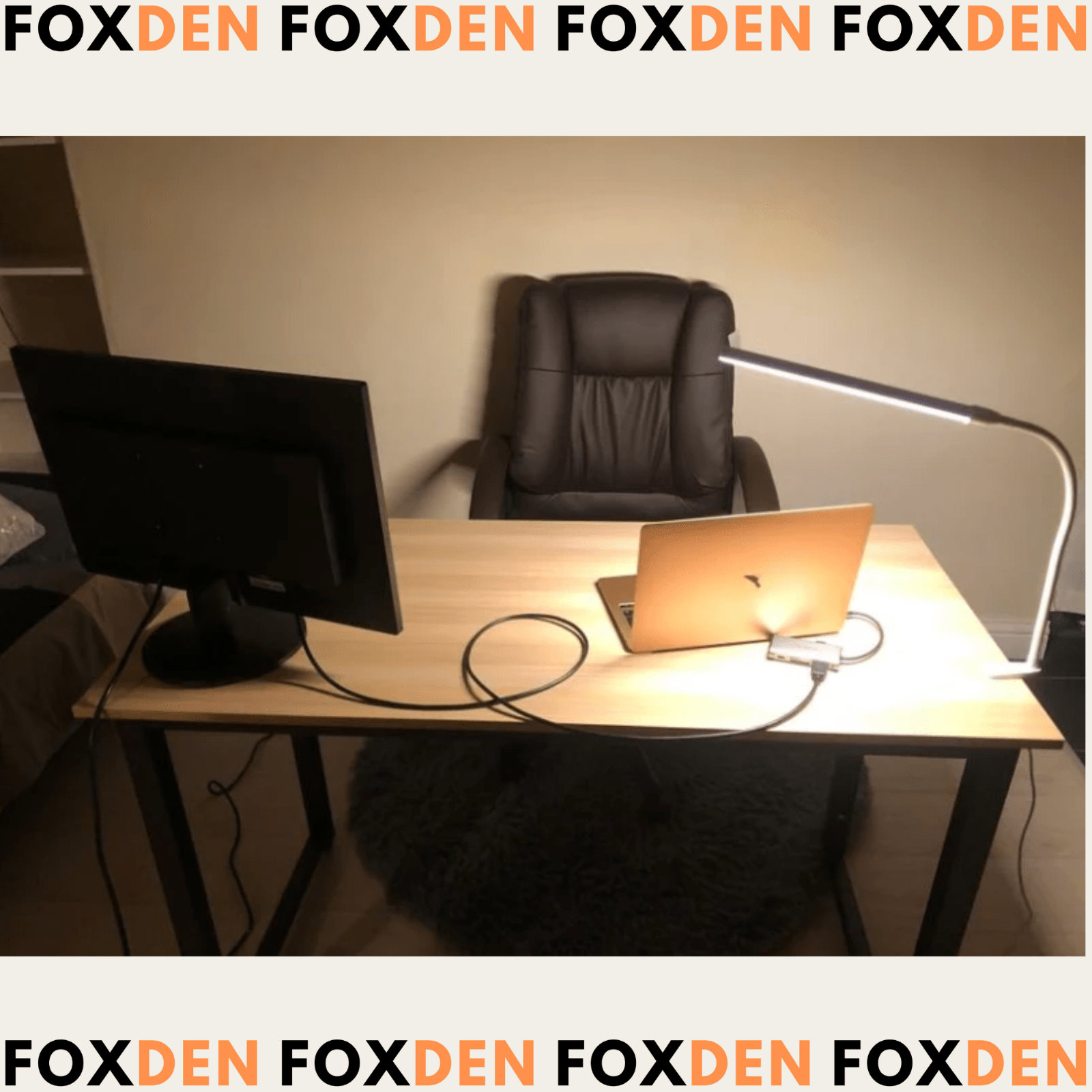 Large Computer Desk Industrial Wood Table Home Office PC Workstation Metal Legs - Home and Garden Furniture Shop - rustic - furniture