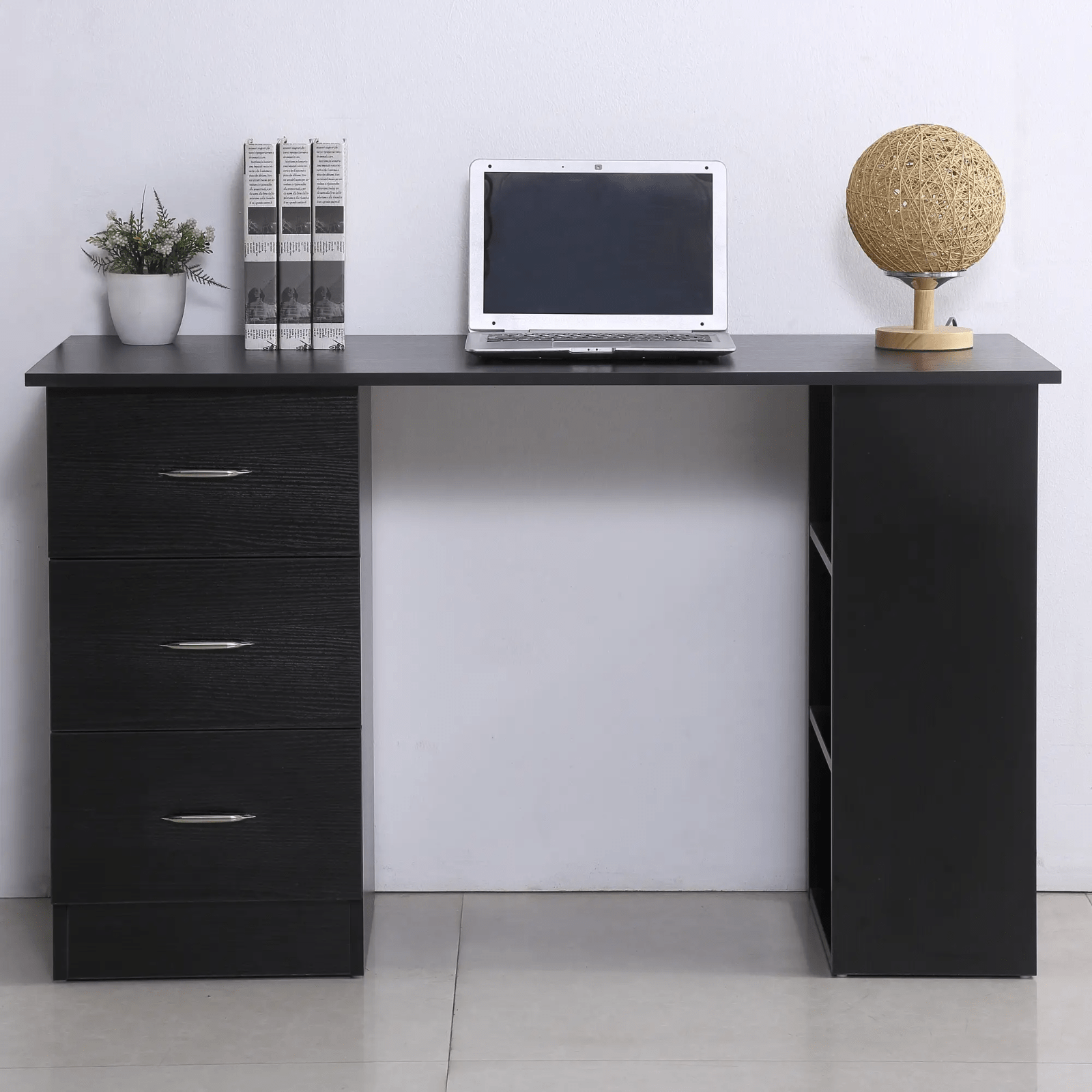 Large Computer Desk with Shelves Home Office Storage Drawers Bedroom Study Table - Home and Garden Furniture Shop - #rustic - furniture#