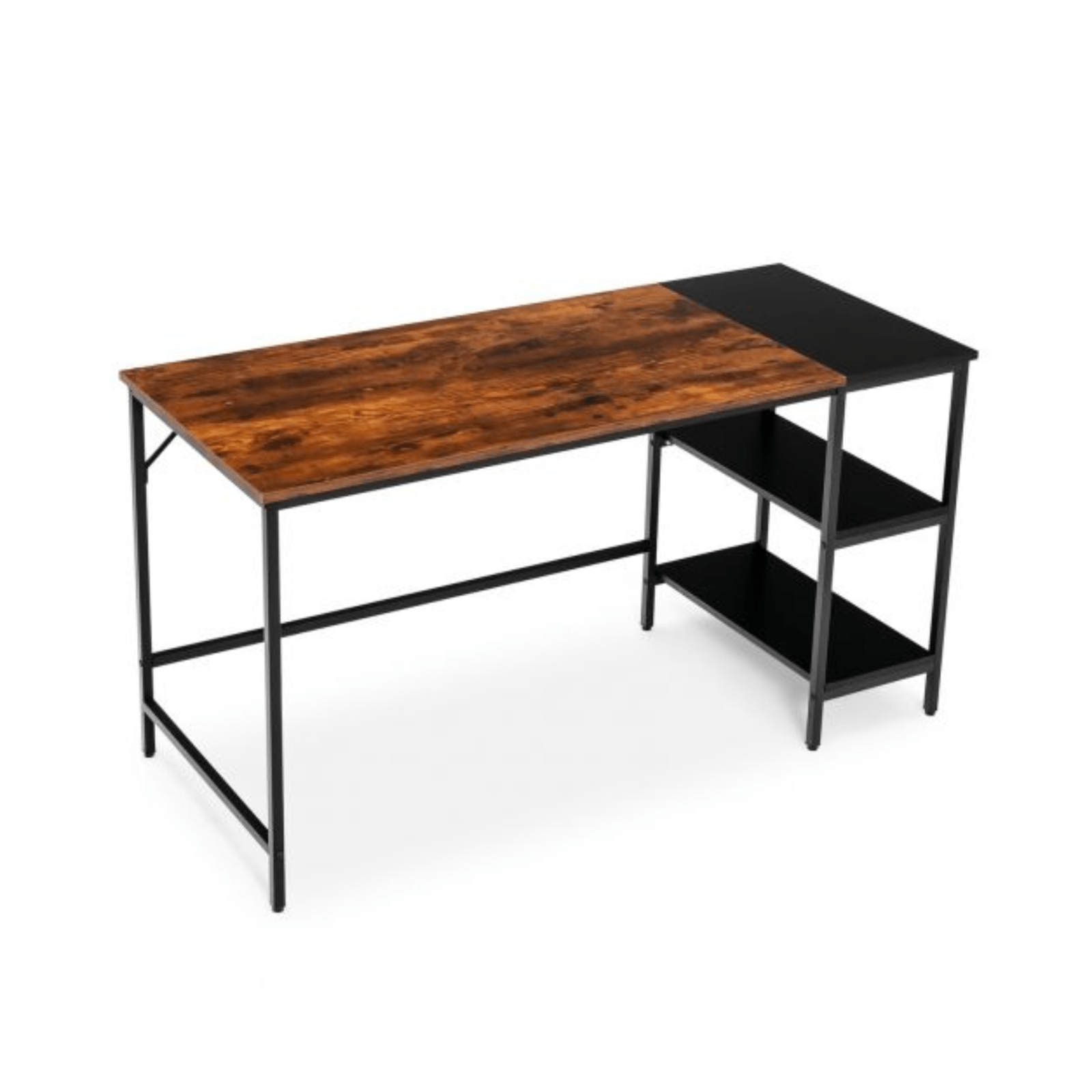 Large Computer Desk with Shelves Industrial Office Workstation Table Corner Desk - Home and Garden Furniture Shop - #rustic - furniture#