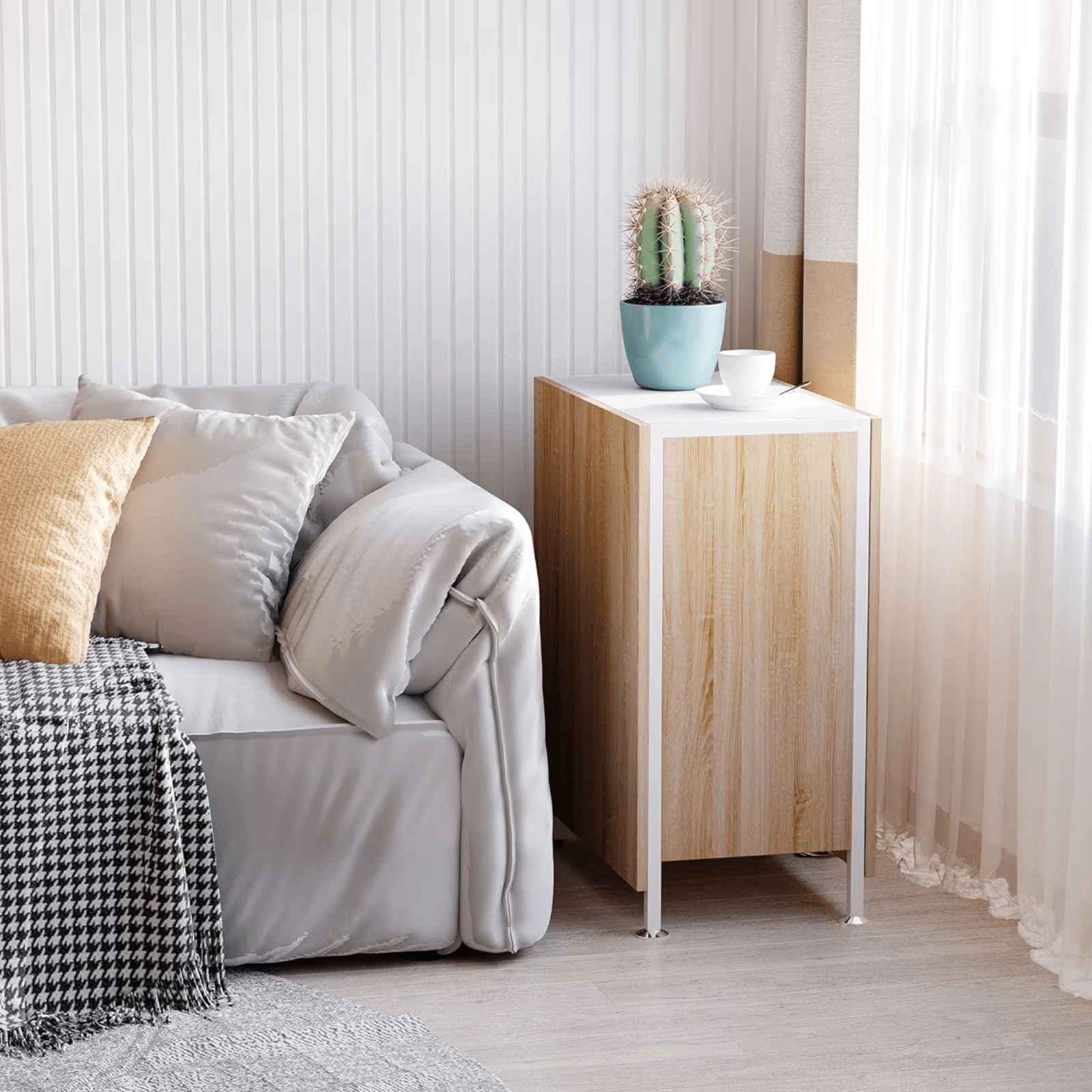 Large Drop Leaf Dining Table Folding Desk Space Saving Kitchen Storage Breakfast - Home and Garden Furniture Shop - rustic - furniture