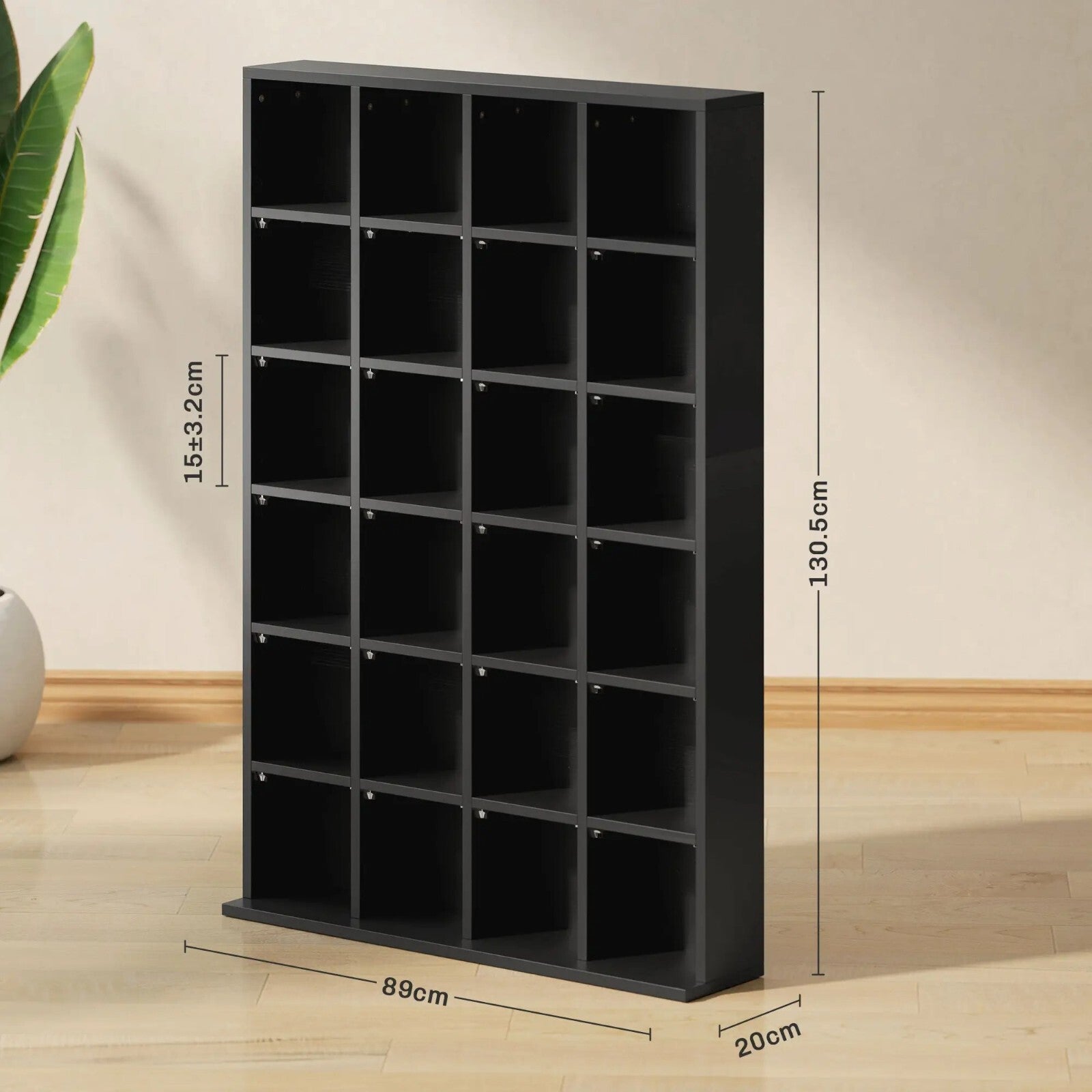 Large DVD CD Media Storage Shelf Rack Video Game Book Tower Stand Display Unit - Home and Garden Furniture Shop - rustic - furniture