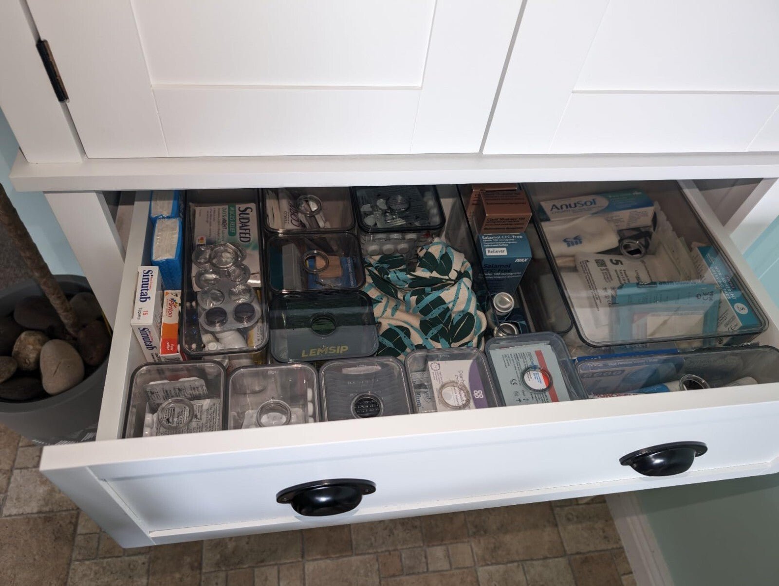 Large Freestanding Kitchen Pantry Cupboard Larder Storage Cabinet White Drawers - Home and Garden Furniture Shop - rustic - furniture