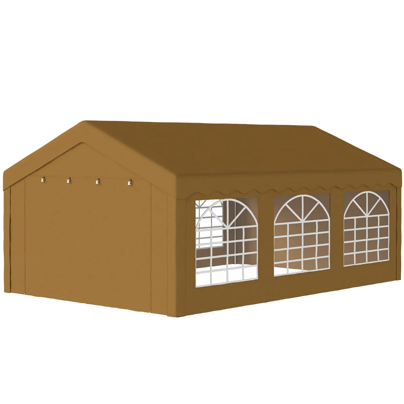Large Garden Gazebo Marquee Party Wedding Tent Carport Shelter Car Canopy Yellow - Home and Garden Furniture Shop - rustic - furniture