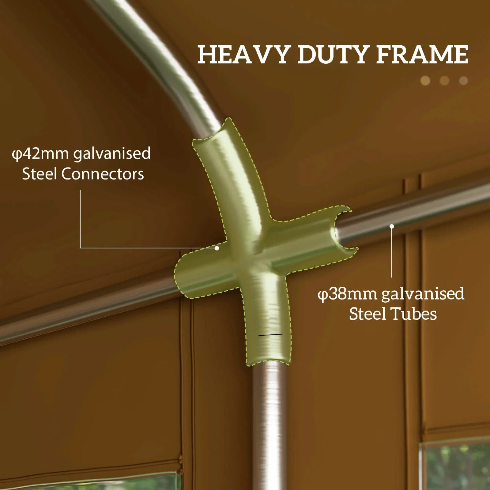 Large Garden Gazebo Marquee Party Wedding Tent Carport Shelter Car Canopy Yellow - Home and Garden Furniture Shop - rustic - furniture