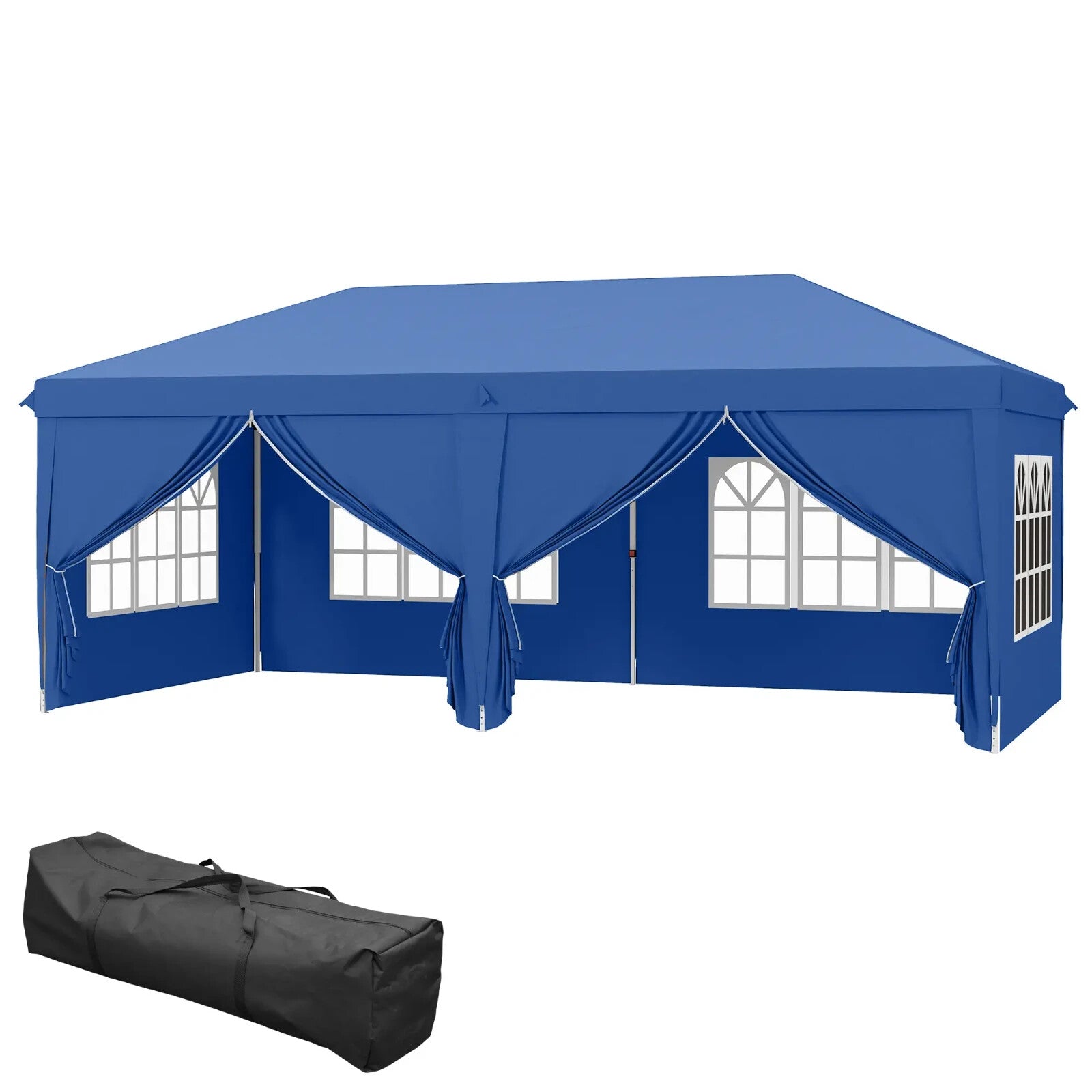 Large Gazebo 6m x 3m Garden Heavy Duty Pop Up Marquee Party Tent Wedding Canopy - Home and Garden Furniture Shop - rustic - furniture