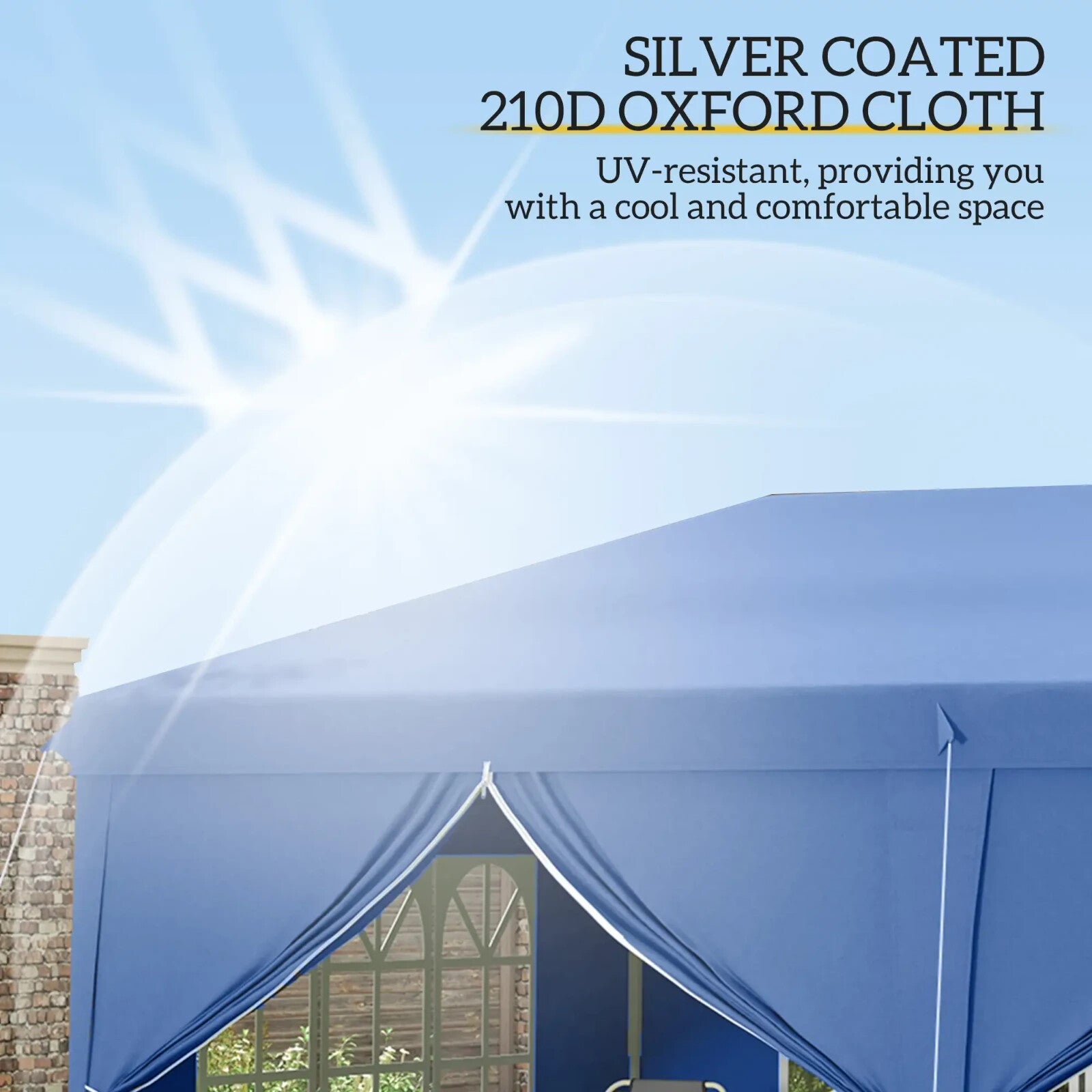 Large Gazebo 6m x 3m Garden Heavy Duty Pop Up Marquee Party Tent Wedding Canopy - Home and Garden Furniture Shop - rustic - furniture