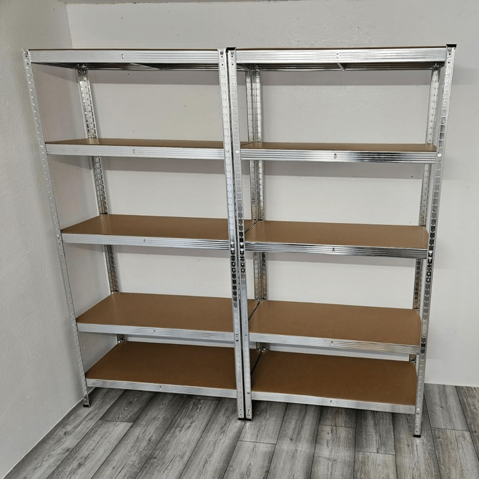 Large Heavy Duty Industrial Garage Shelves Set of 2 Adjustable Shelving Units - Home and Garden Furniture Shop - #rustic - furniture#