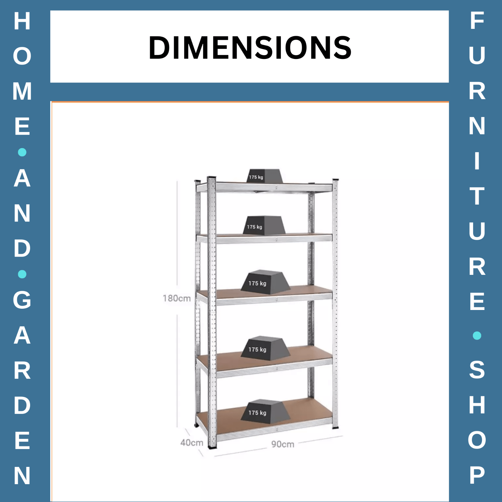 Large Heavy Duty Industrial Garage Shelves Set of 2 Adjustable Shelving Units - Home and Garden Furniture Shop - rustic - furniture