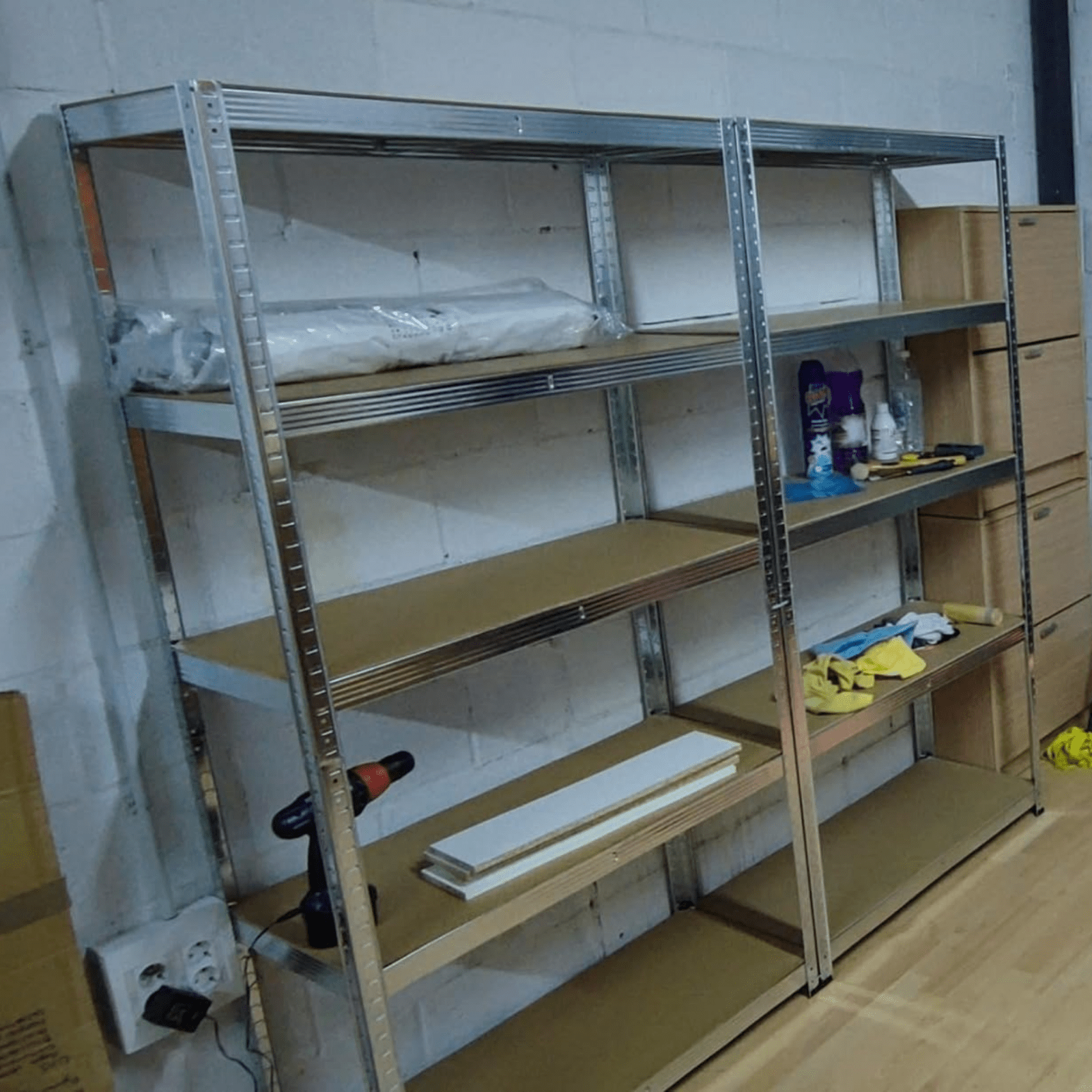 Large Heavy Duty Industrial Garage Shelves Set of 2 Adjustable Shelving Units - Home and Garden Furniture Shop - rustic - furniture