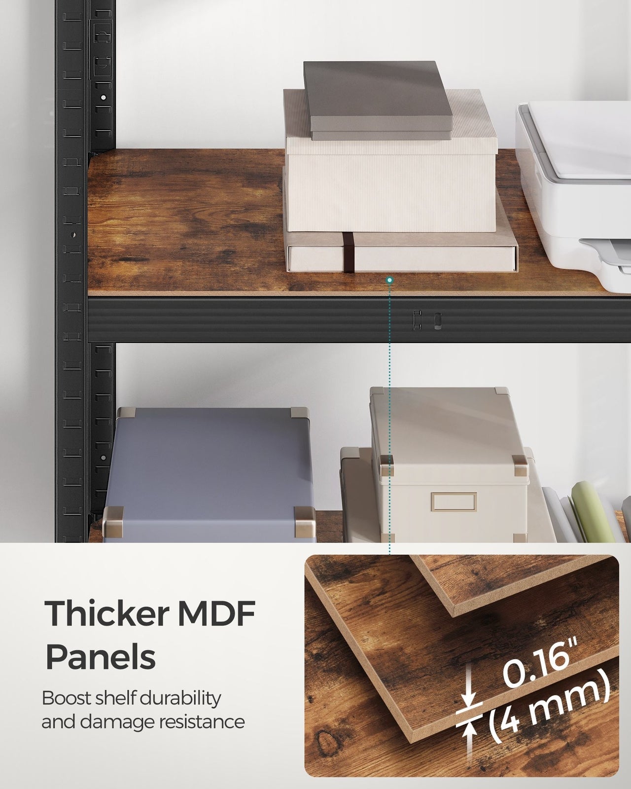 Large Heavy Duty Industrial Shelving Unit 650kg Load Capacity Adjustable Shelves - Home and Garden Furniture Shop - rustic - furniture