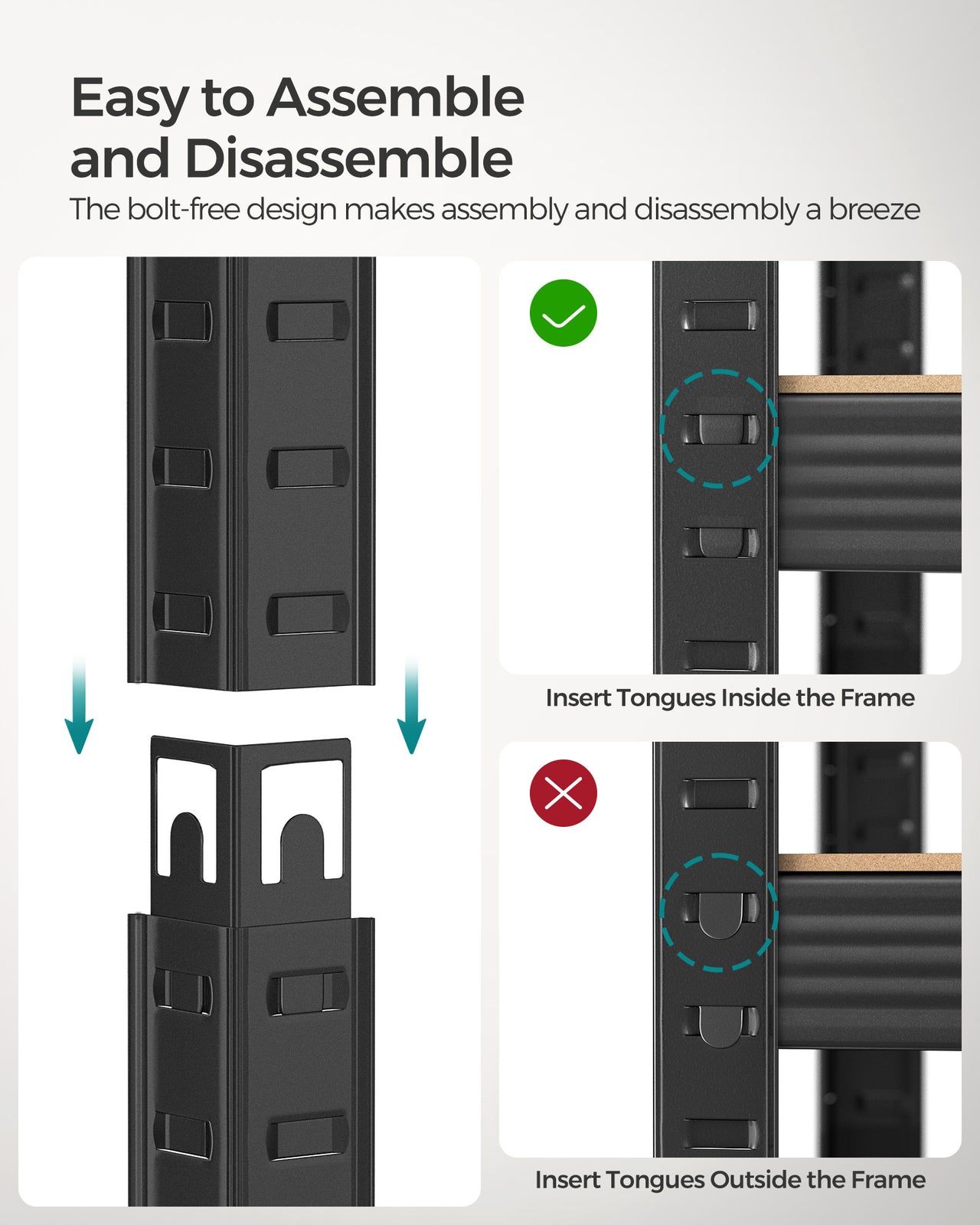 Large Heavy Duty Industrial Shelving Unit 650kg Load Capacity Adjustable Shelves - Home and Garden Furniture Shop - rustic - furniture