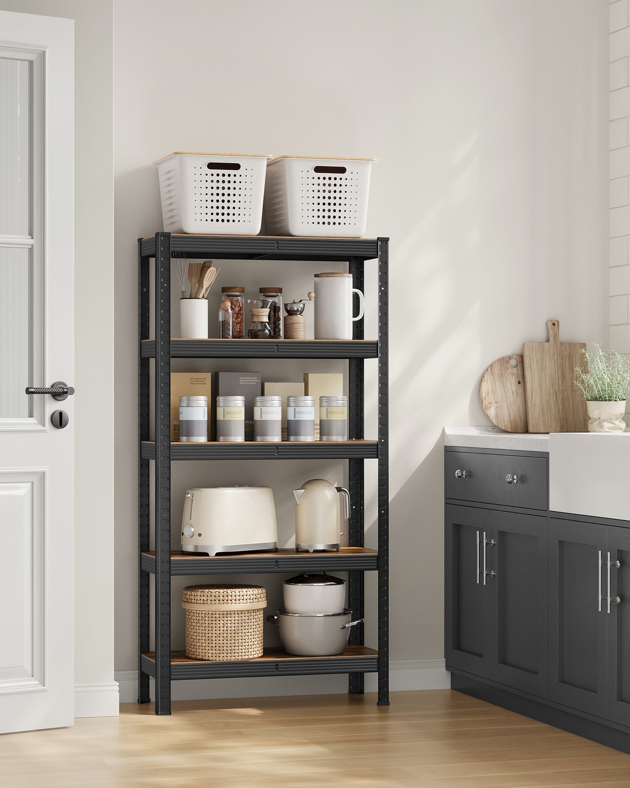 Large Heavy Duty Industrial Shelving Unit 650kg Load Capacity Adjustable Shelves - Home and Garden Furniture Shop - rustic - furniture