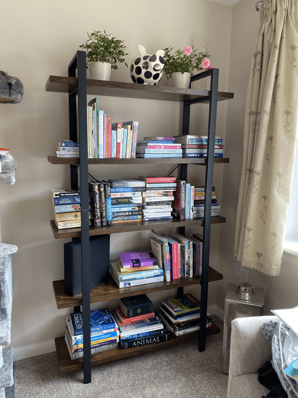 Large Industrial Bookcase Wood Vintage Heavy Duty Storage Unit Display Bookshelf - Home and Garden Furniture Shop - rustic - furniture