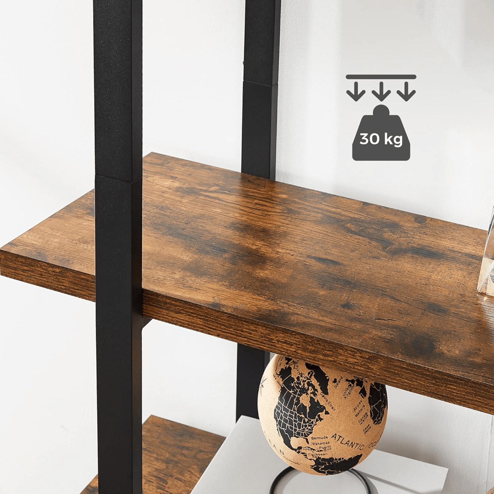 Large Industrial Bookcase Wood Vintage Heavy Duty Storage Unit Display Bookshelf - Home and Garden Furniture Shop - rustic - furniture